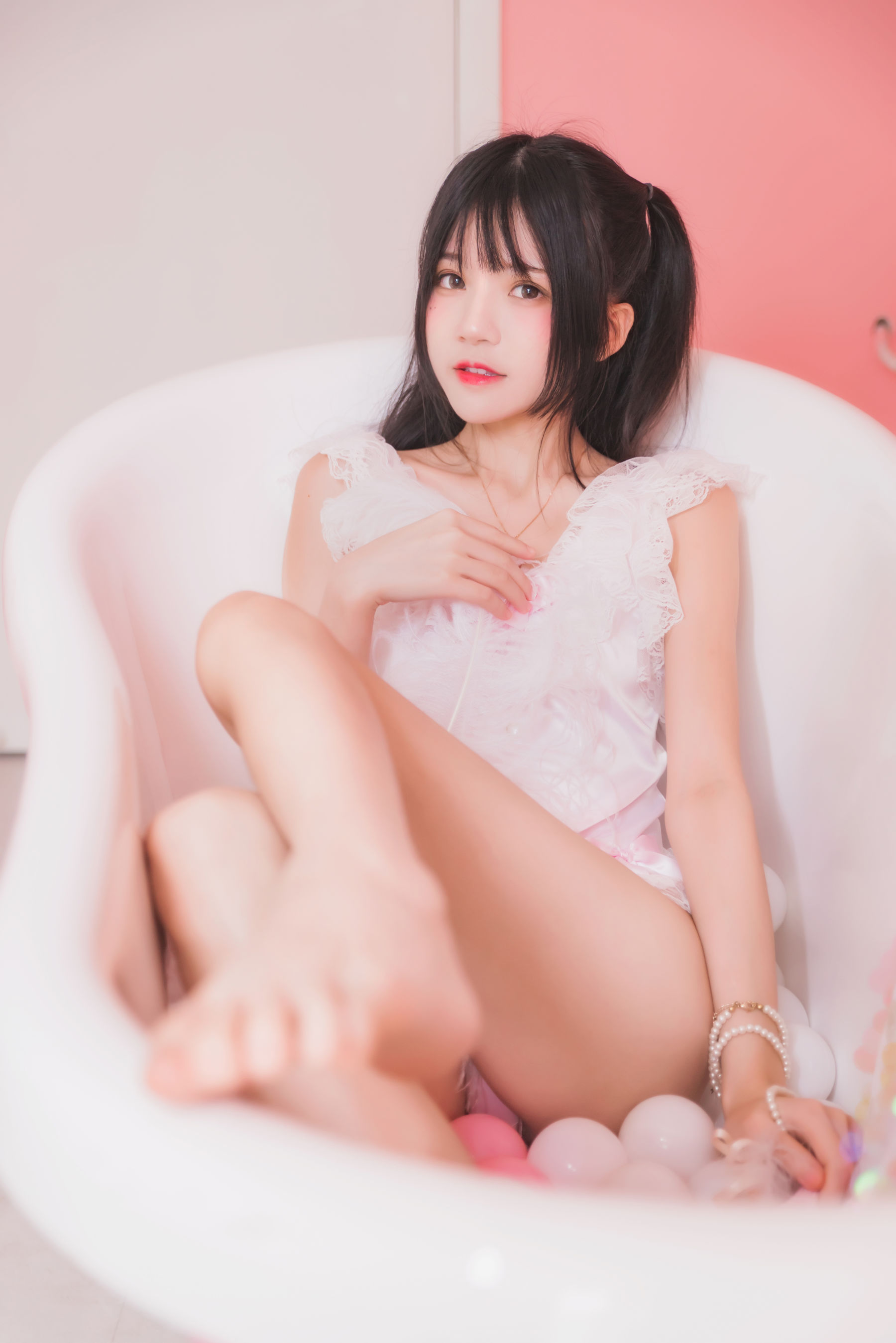 桜桃喵 冬眠系列 粉色浴缸-图9