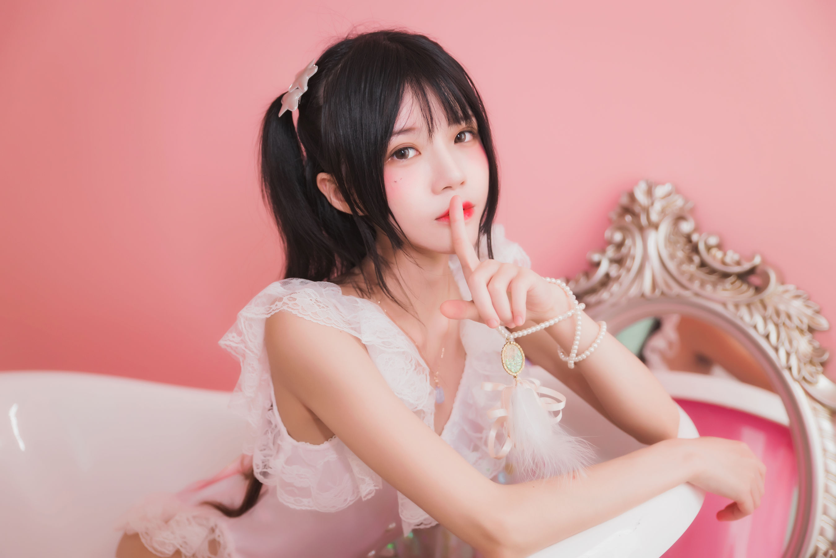 桜桃喵 冬眠系列 粉色浴缸-图22