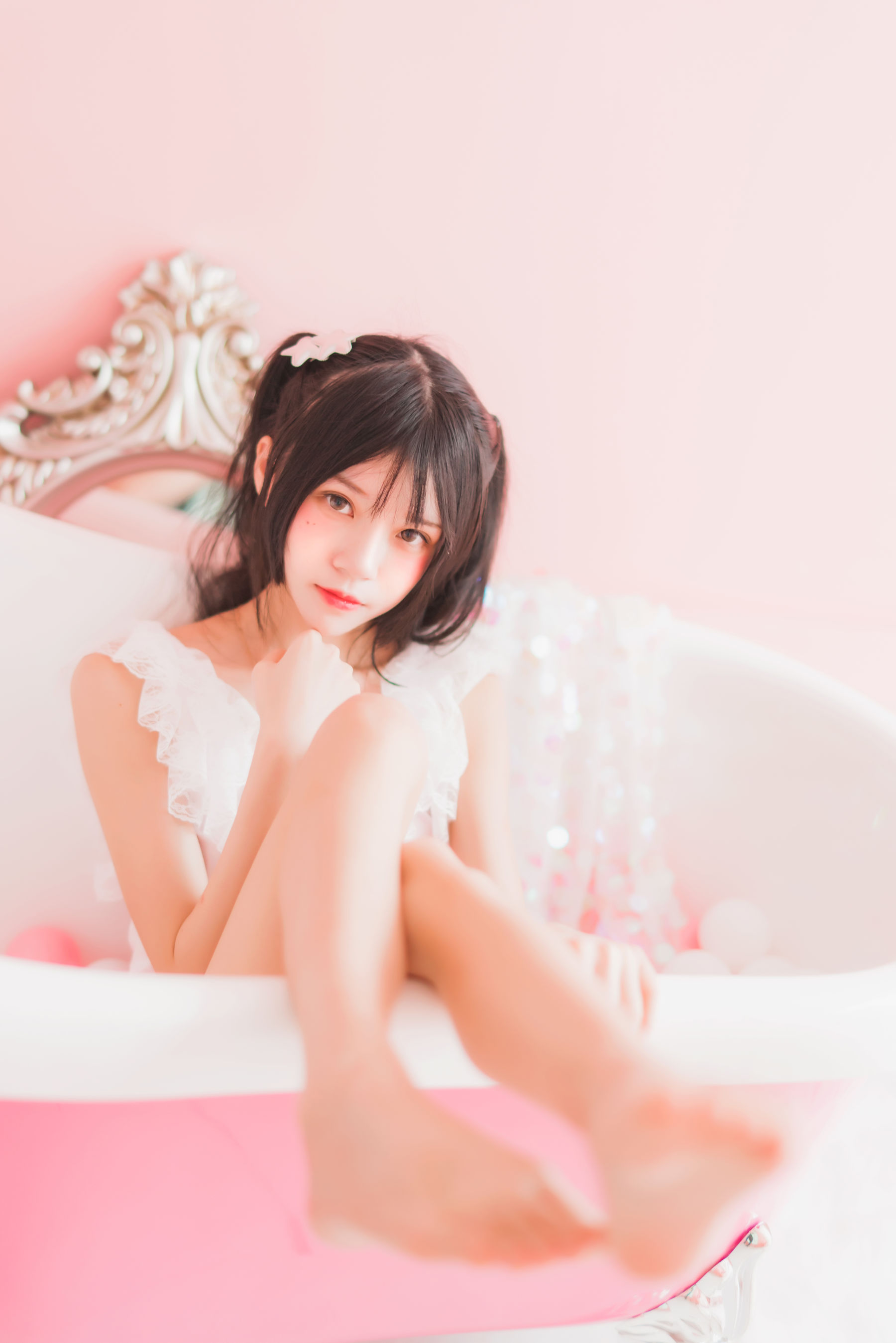 桜桃喵 冬眠系列 粉色浴缸-图28