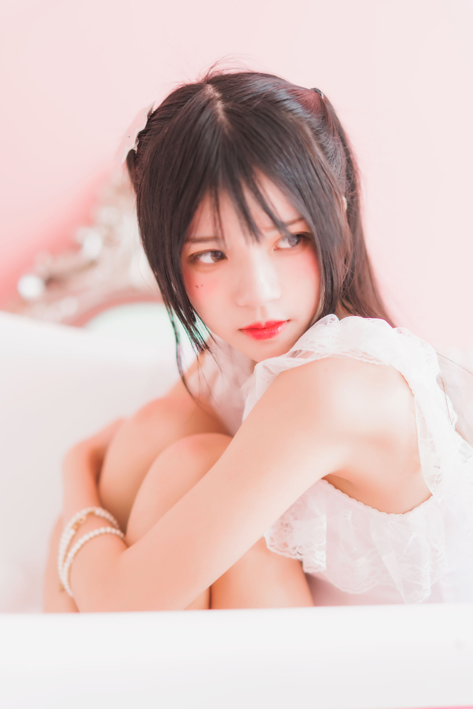 桜桃喵 冬眠系列 粉色浴缸-图35