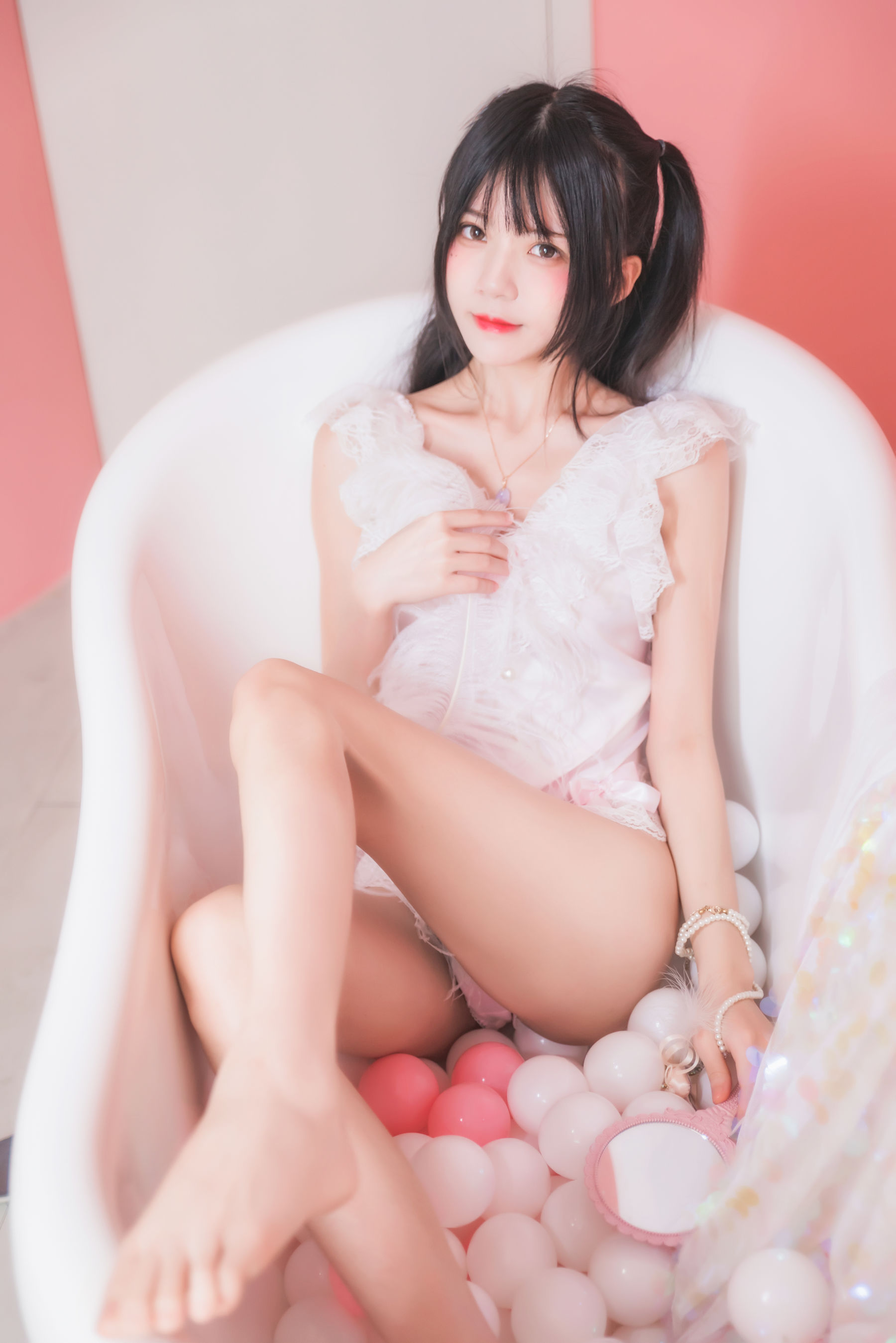 桜桃喵 冬眠系列 粉色浴缸-图8