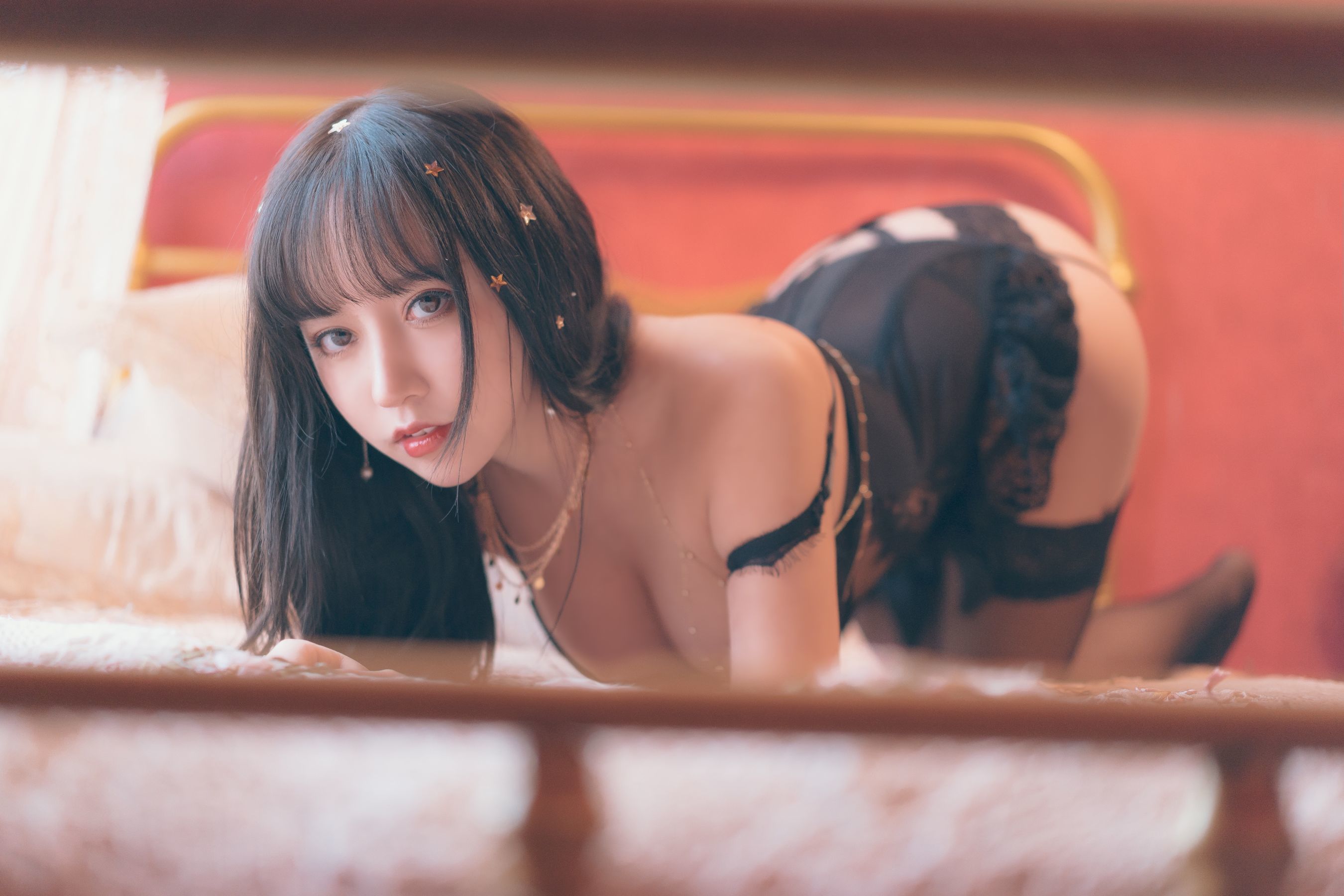 斗鱼米线线sama写真 6点半的月亮-图24