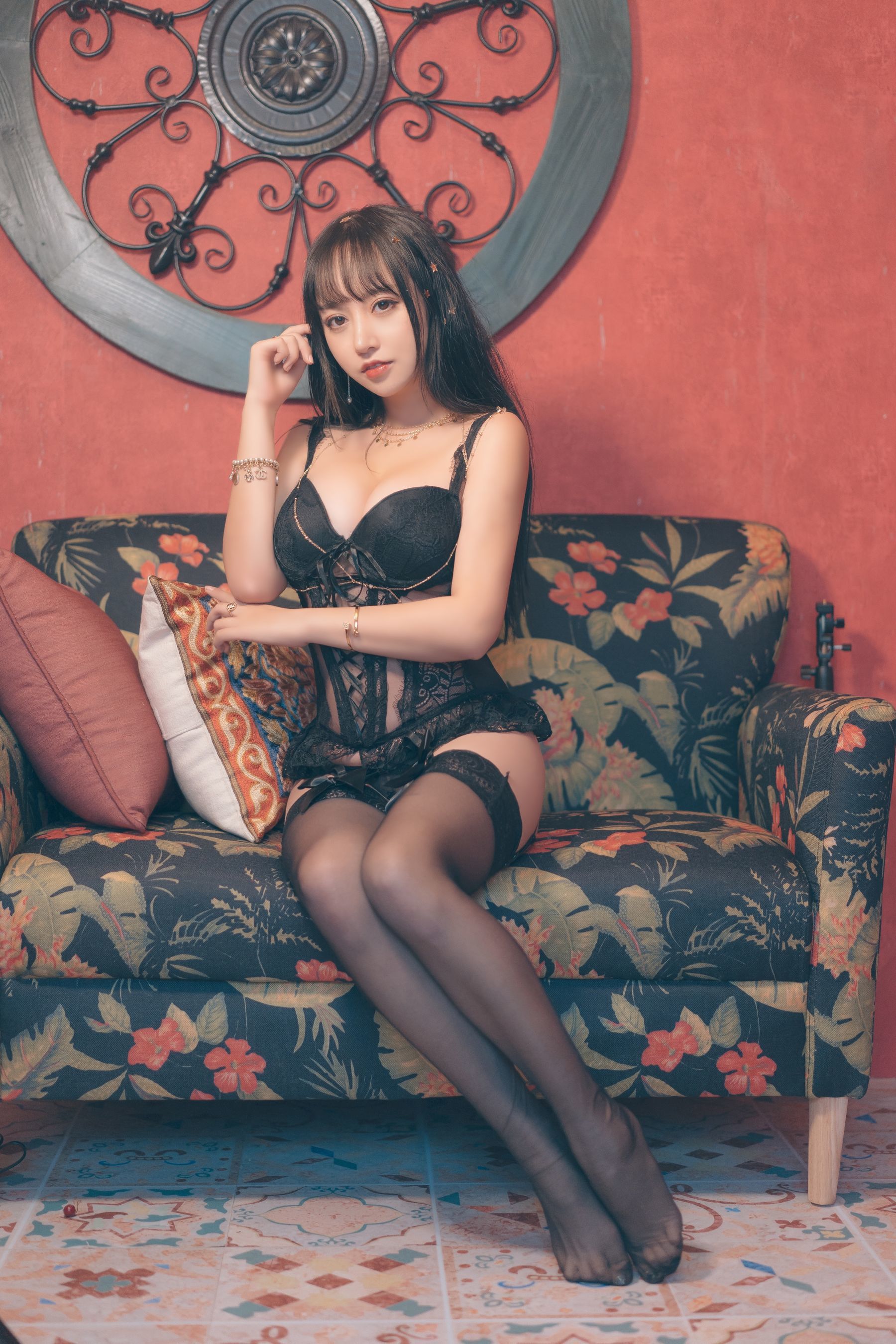 斗鱼米线线sama写真 6点半的月亮-图30