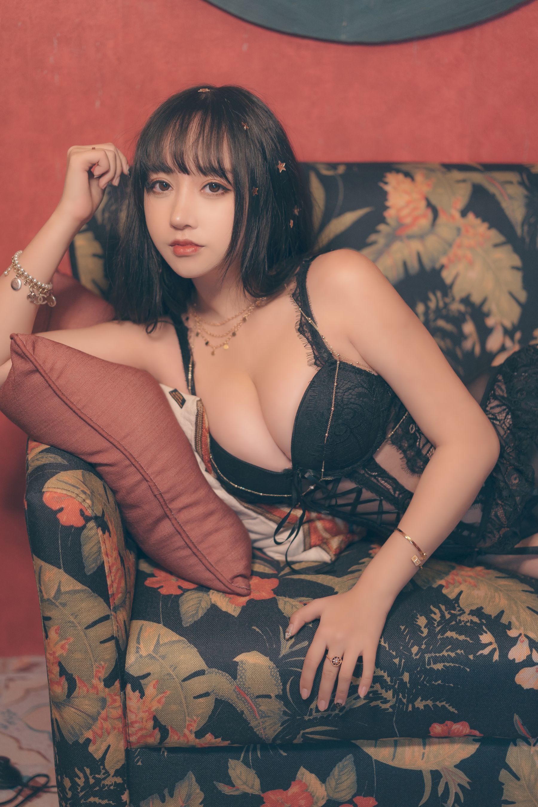 斗鱼米线线sama写真 6点半的月亮-图36