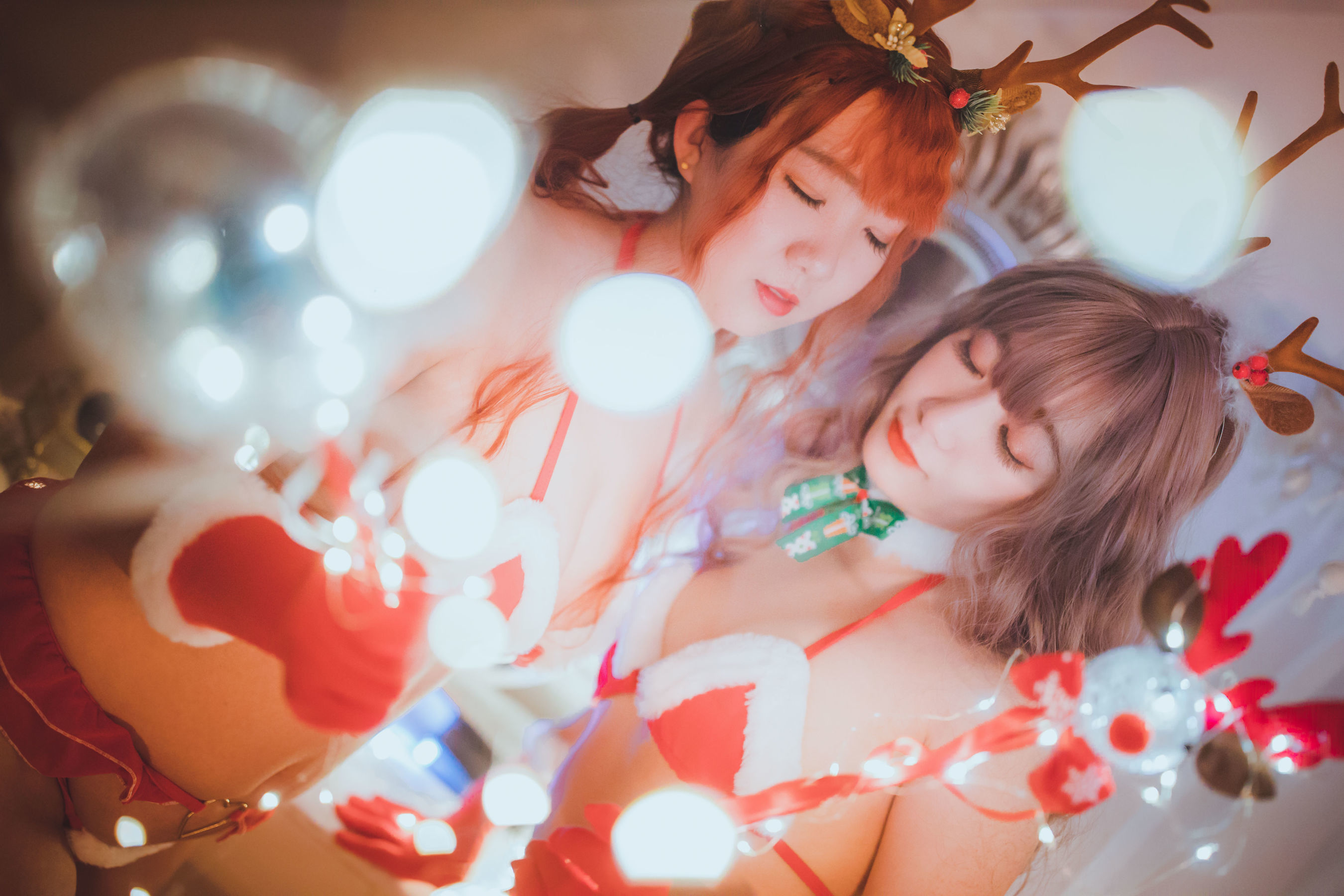 甜糖大魔王g&妖时雨harukaze 圣诞恋歌双人麋鹿-图16