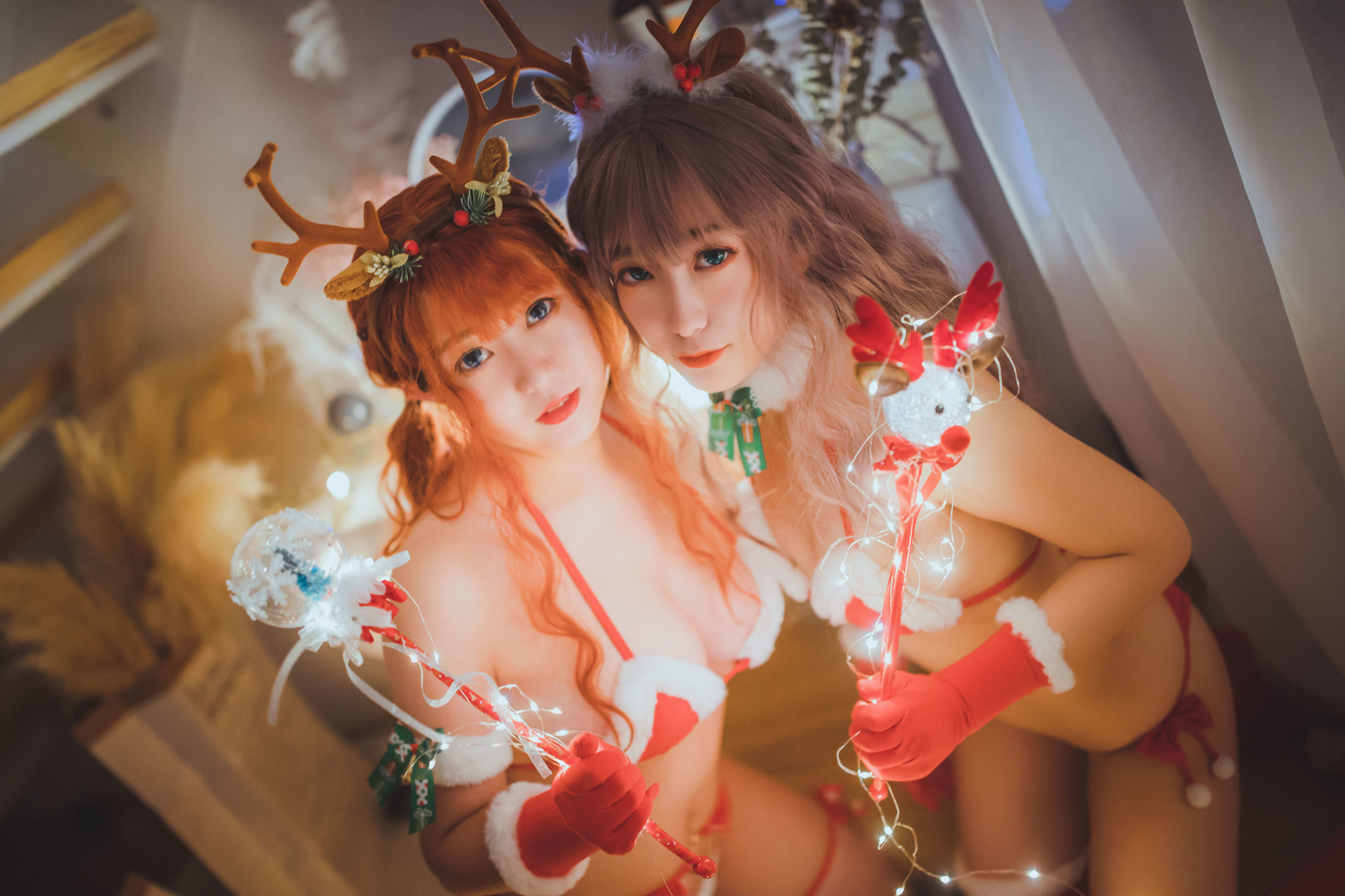 甜糖大魔王g&妖时雨harukaze 圣诞恋歌双人麋鹿-图6