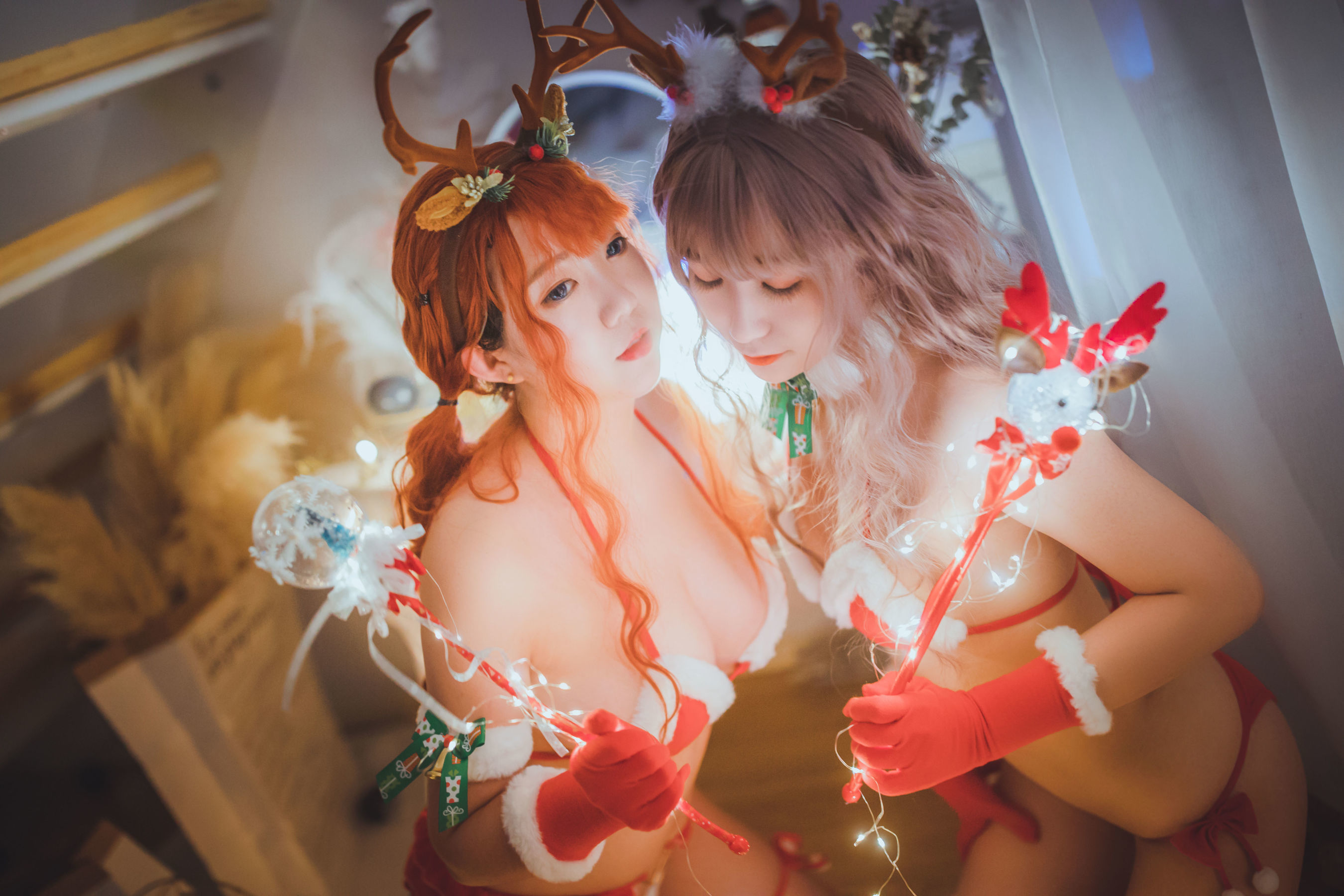 甜糖大魔王g&妖时雨harukaze 圣诞恋歌双人麋鹿-图8