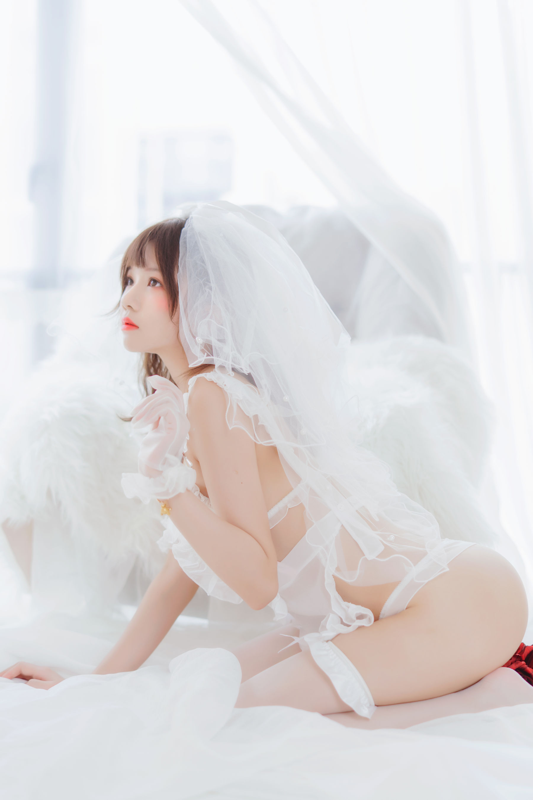 桜桃喵 轻纱02-图10