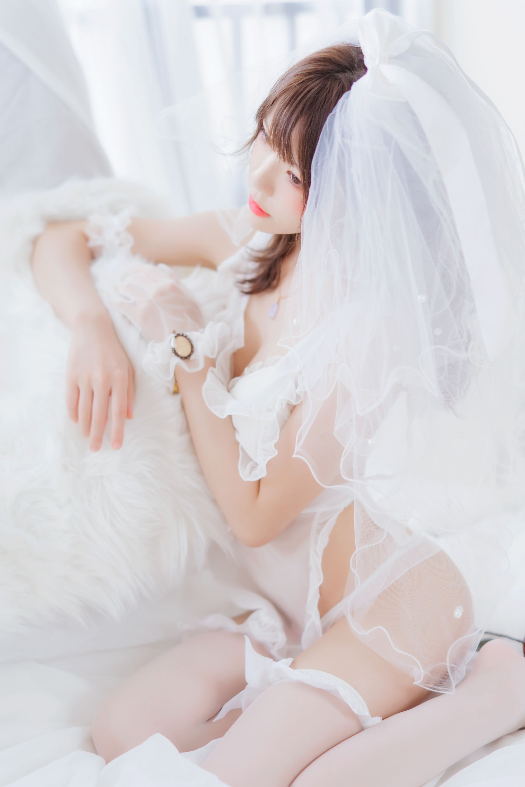 桜桃喵 轻纱02-图12
