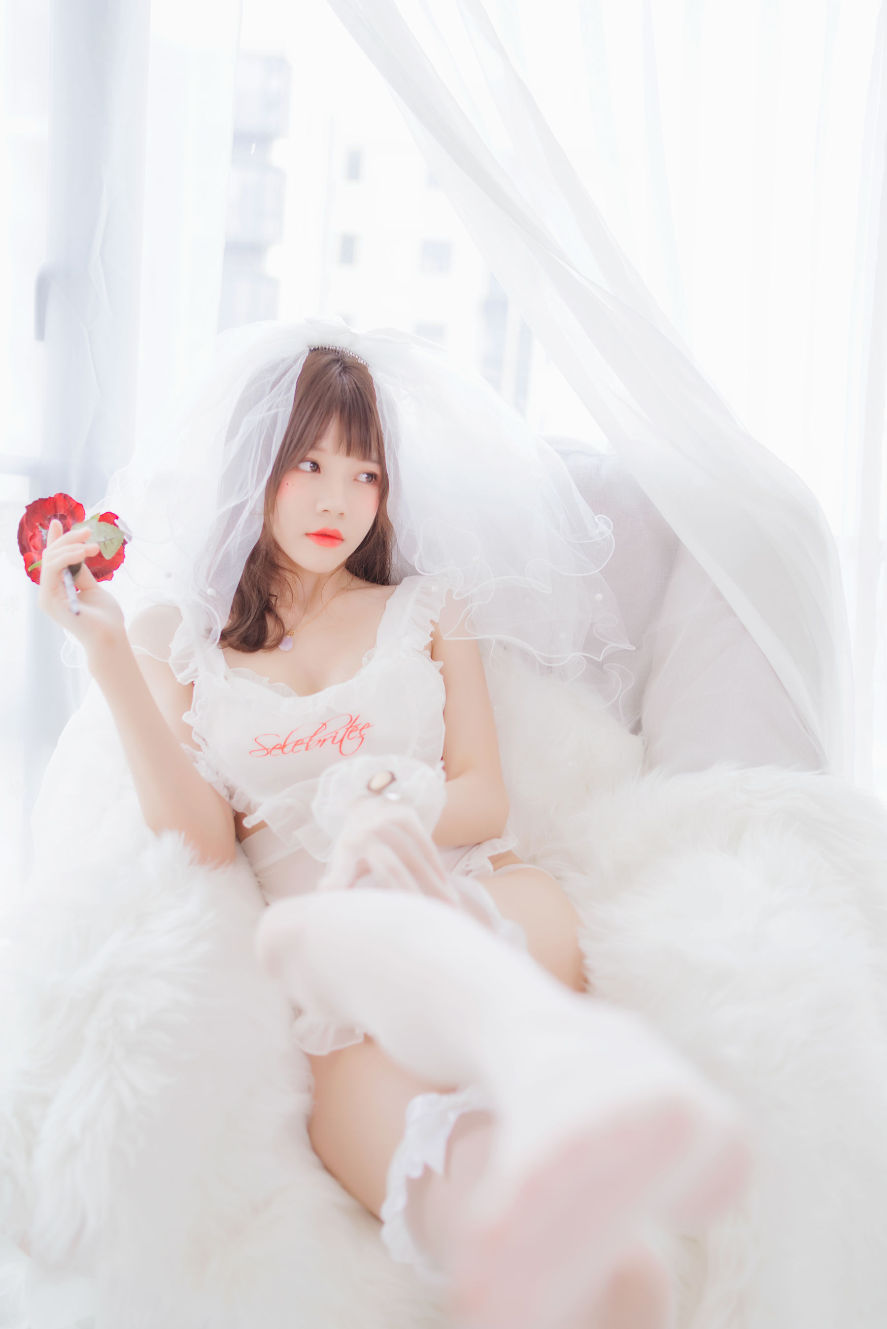 桜桃喵 轻纱02-图14
