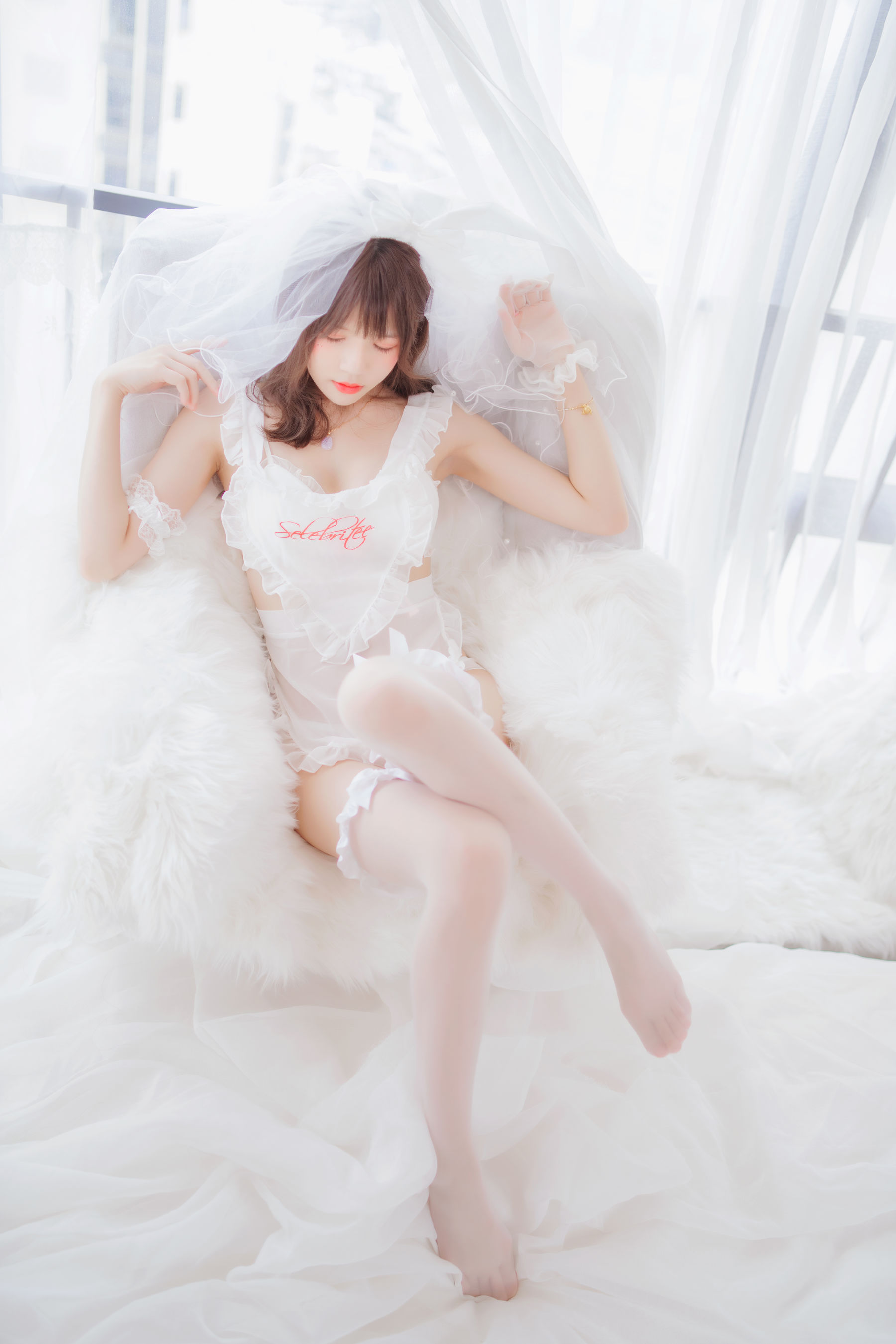 桜桃喵 轻纱02-图16