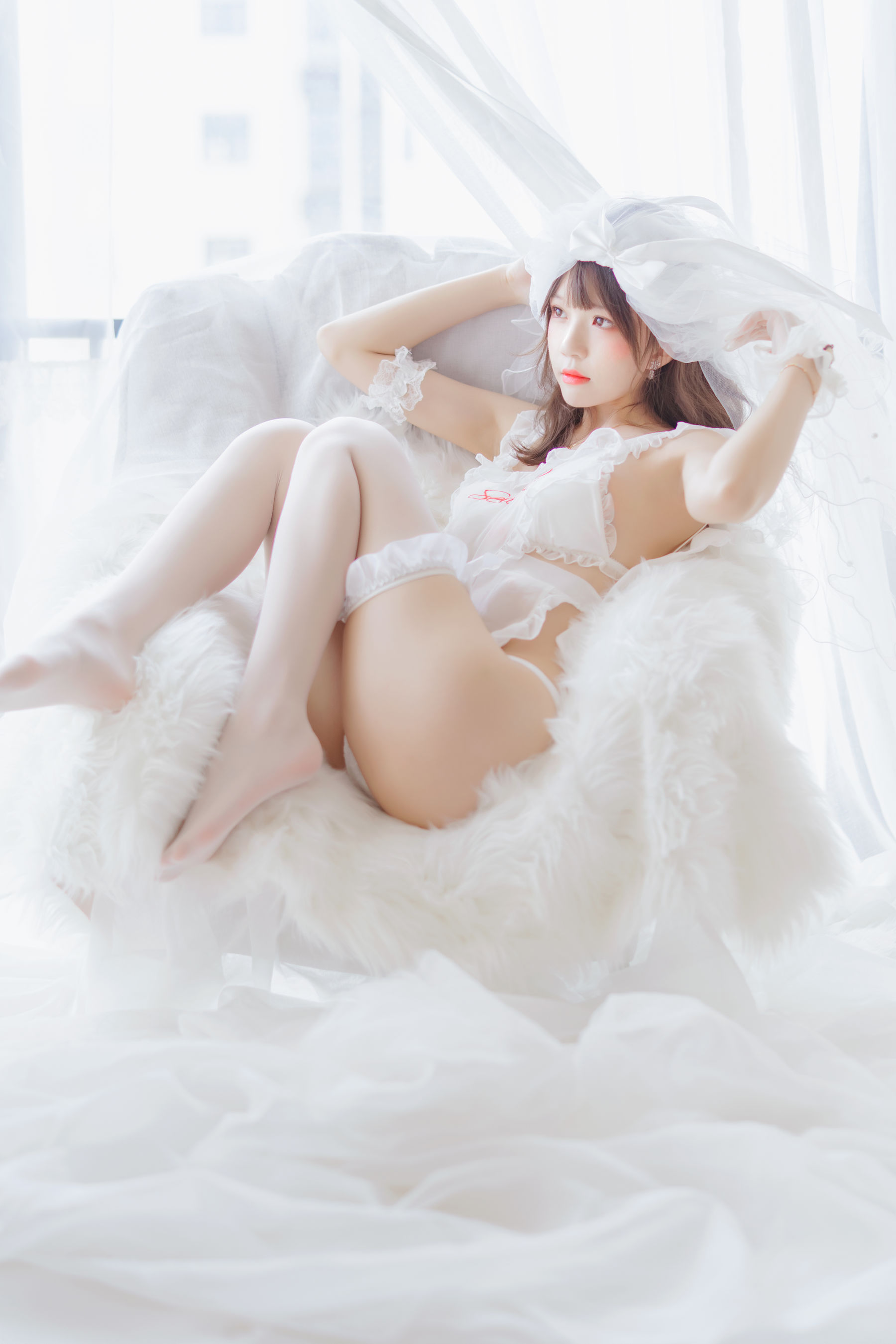 桜桃喵 轻纱02-图19