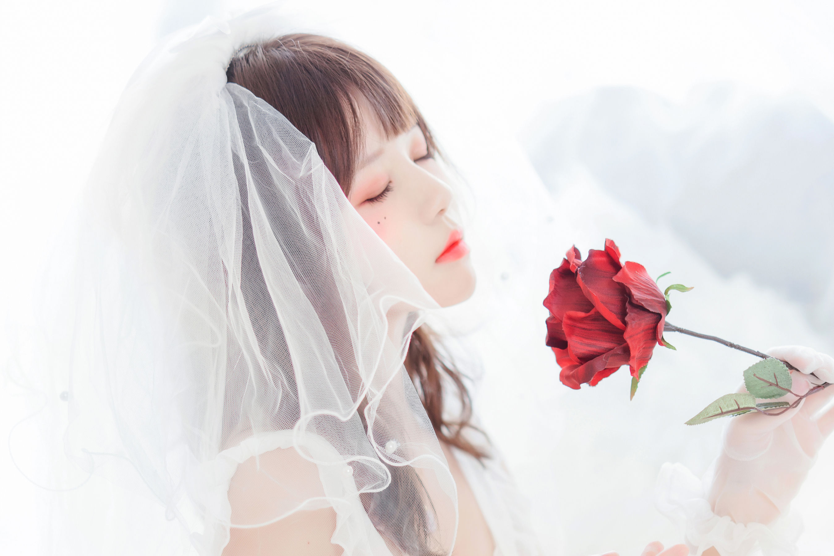 桜桃喵 轻纱02-图2