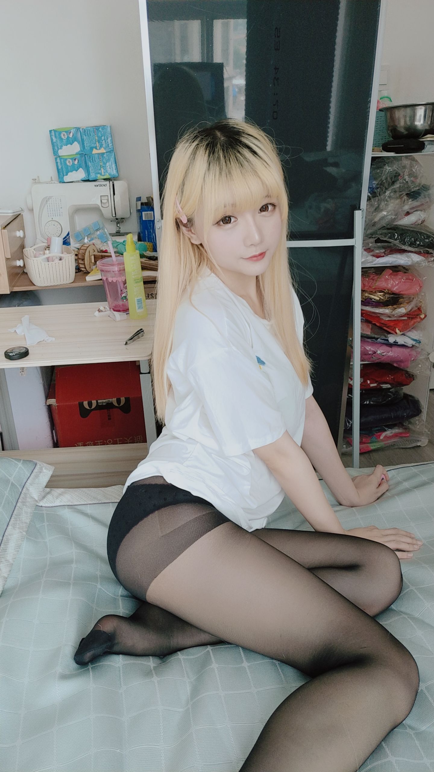 Coser小姐姐星之迟迟 白T恤-图7