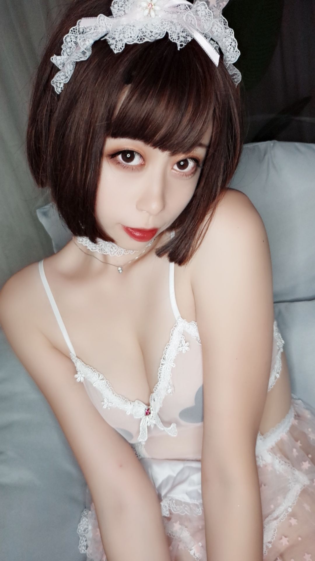 萌妹奈汐酱nice 透明女仆-图21
