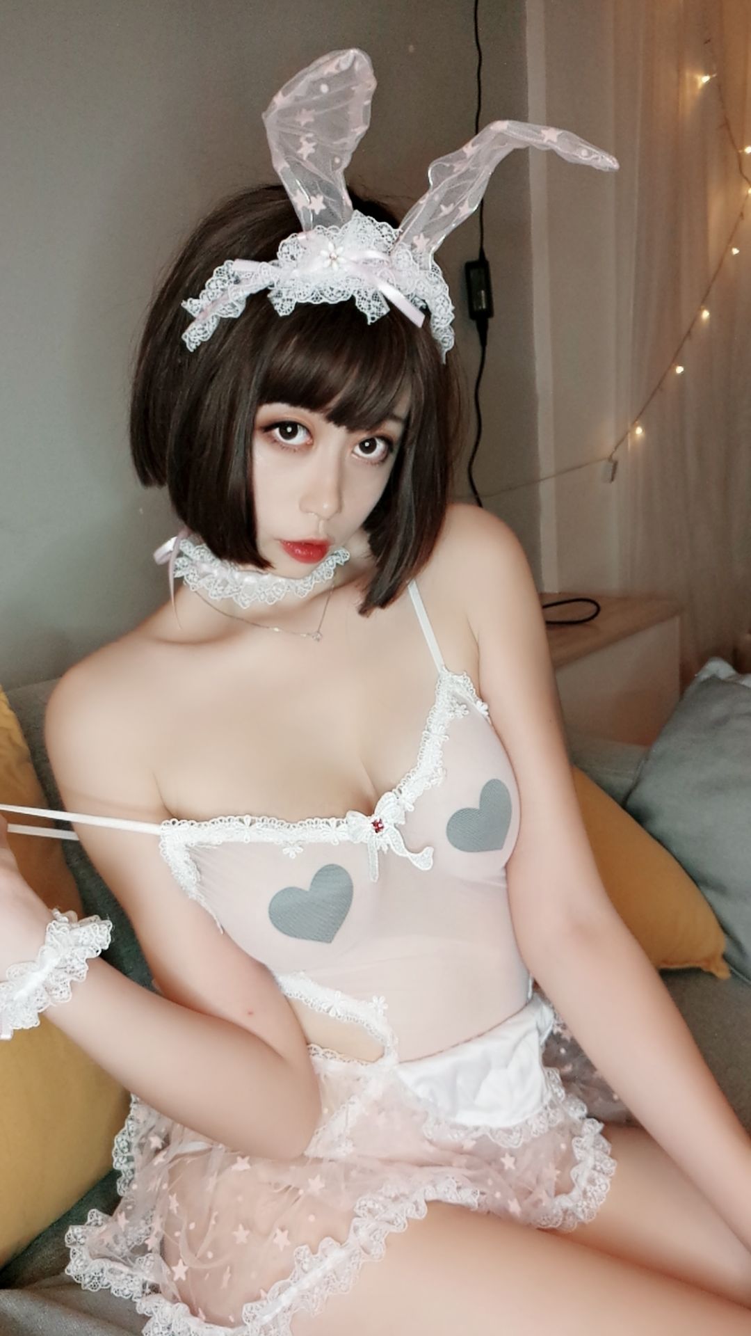 萌妹奈汐酱nice 透明女仆-图34