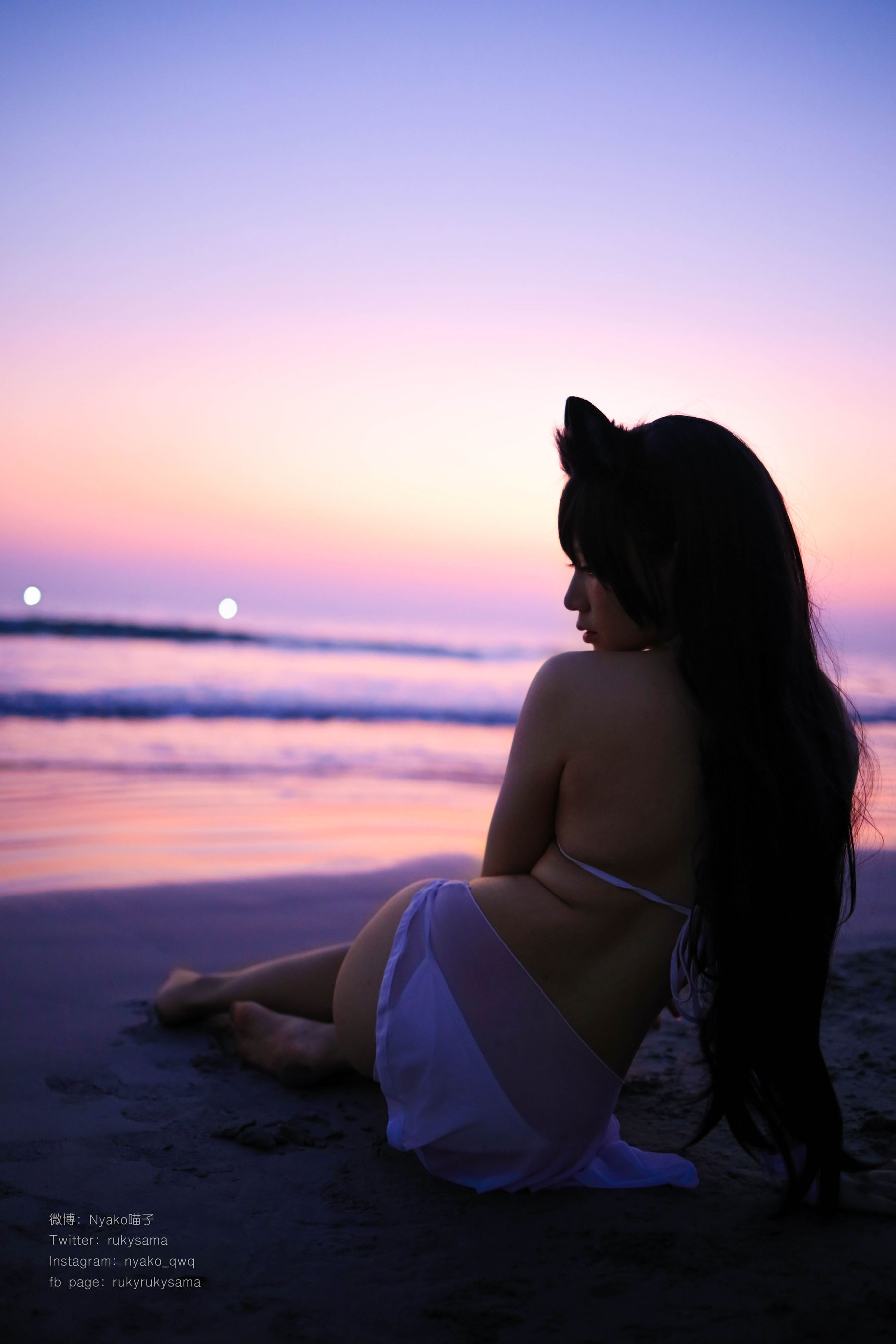 萌妹子Nyako喵子 爱宕泳装-图23