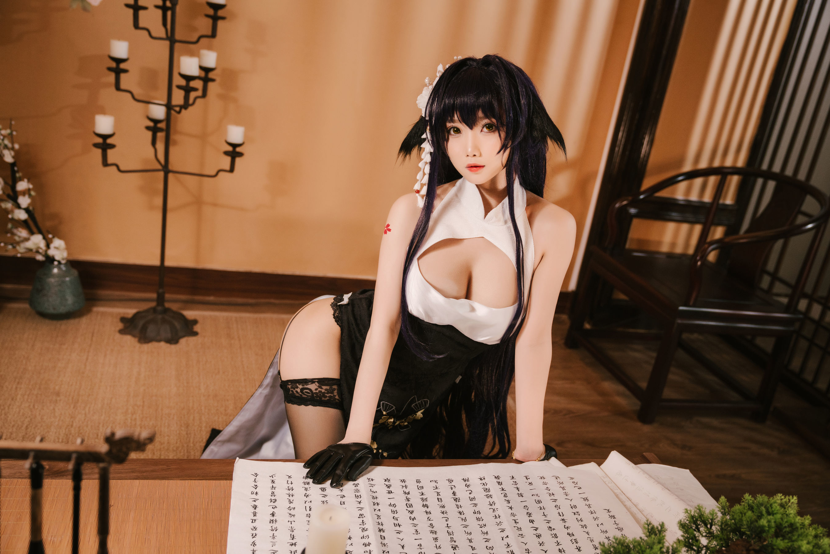 白嫩美少女鬼畜瑶 吾妻旗袍-图11
