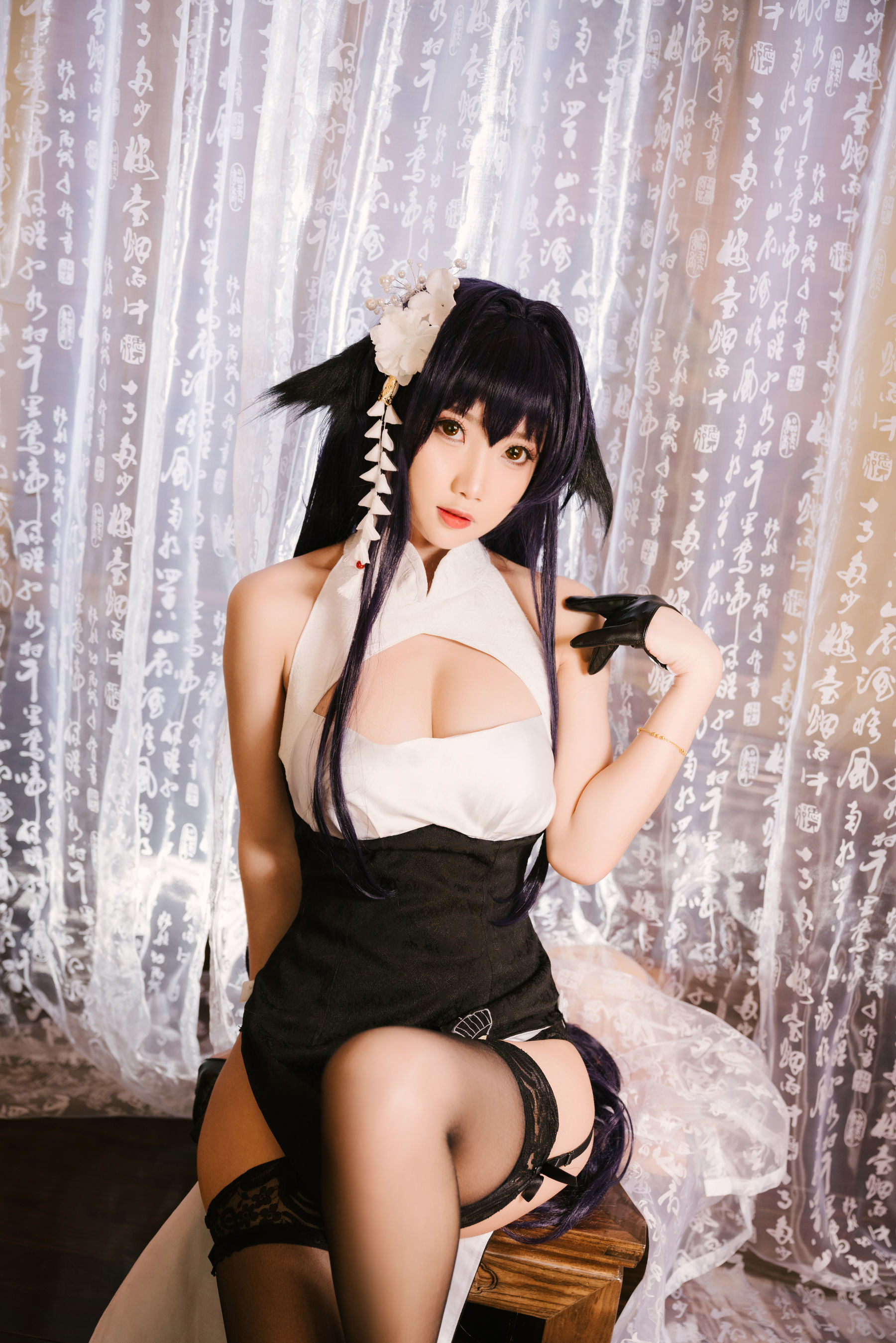 白嫩美少女鬼畜瑶 吾妻旗袍-图3
