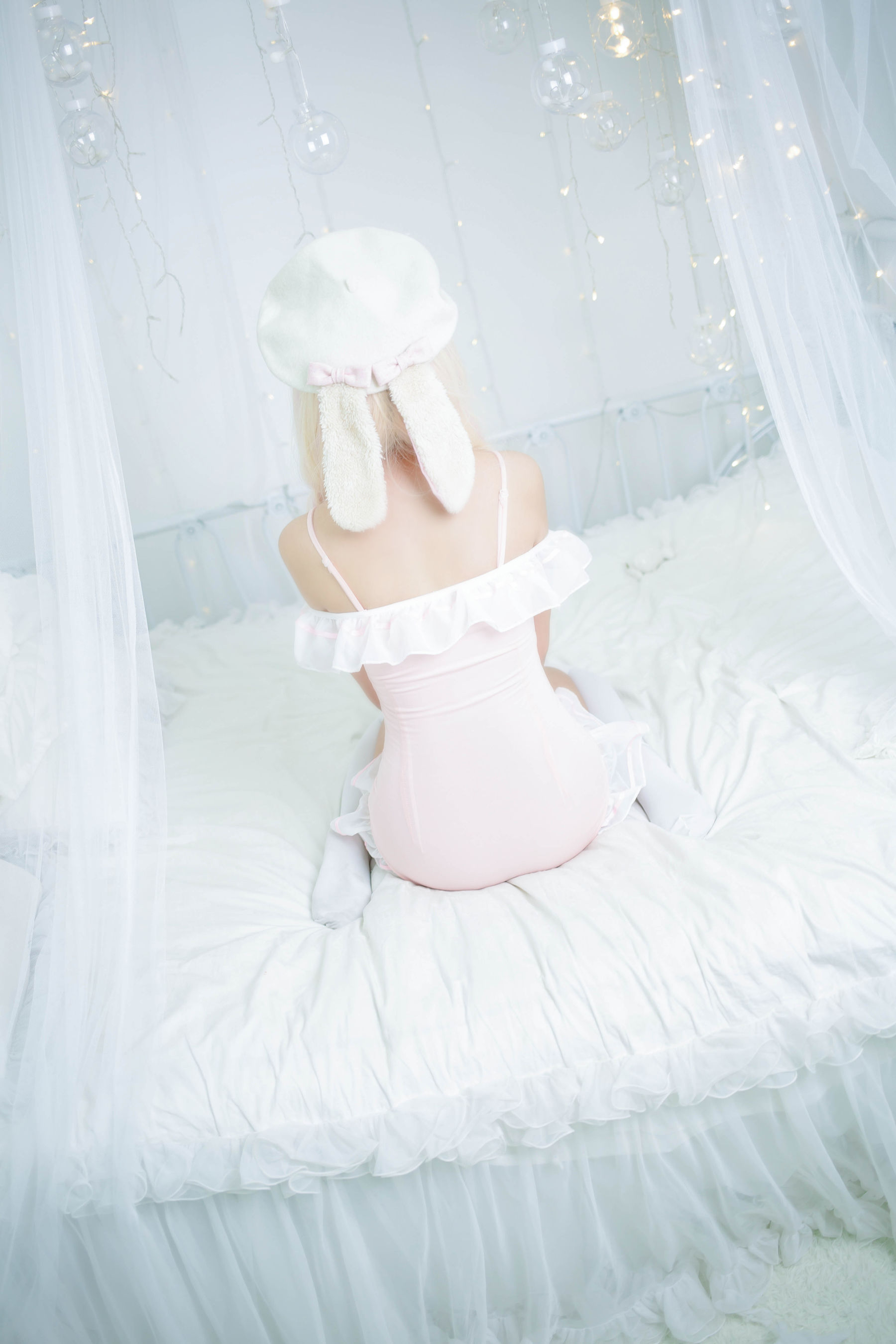 萝莉蜜嘟喵 粉色泳衣-图25