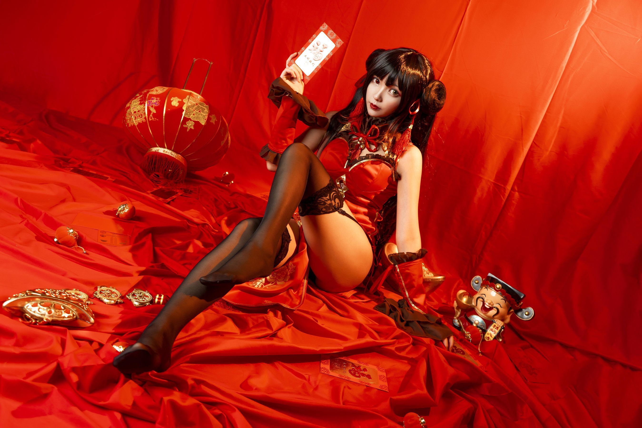Coser小姐姐妍子坚不可摧 狂三新年-图9