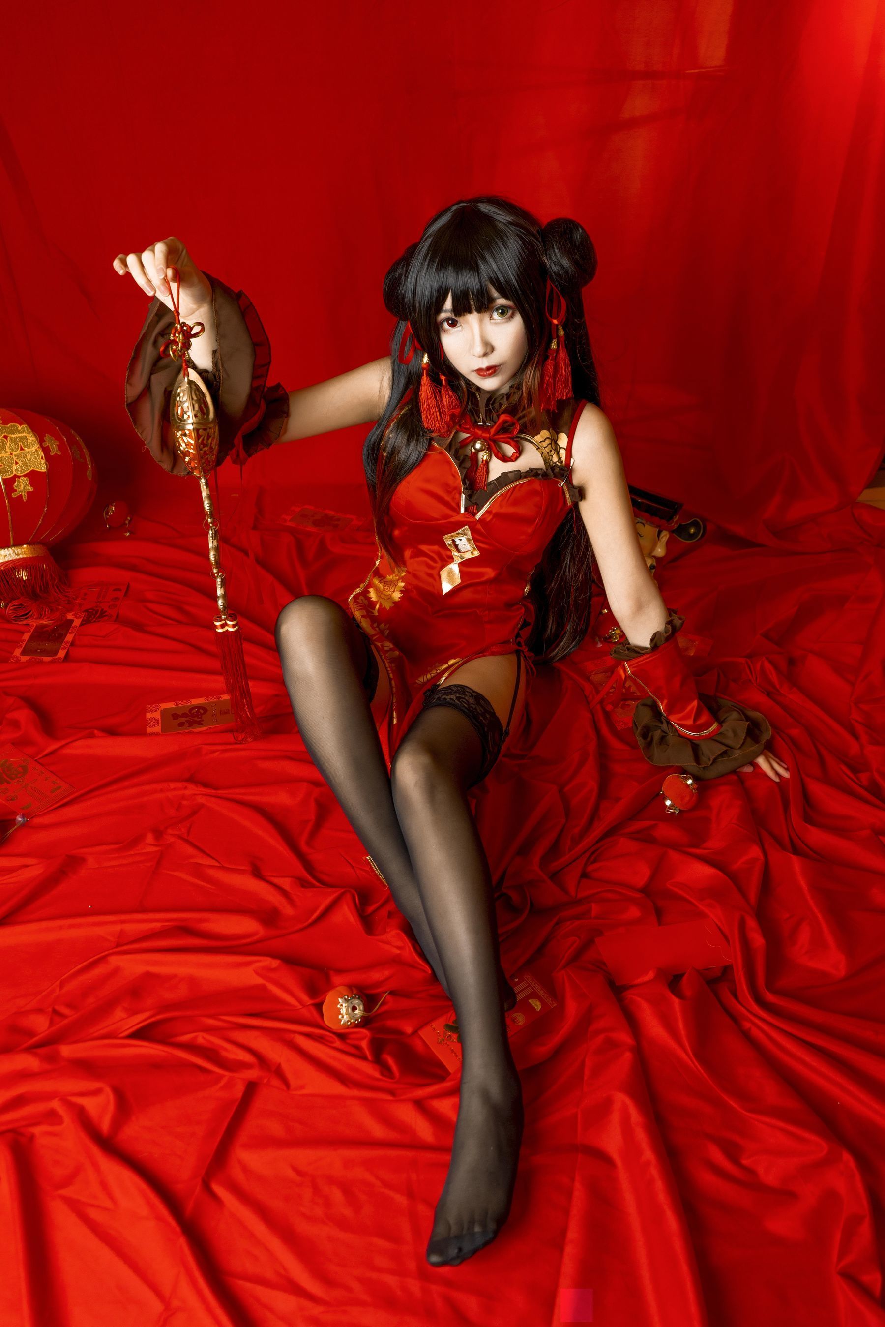 Coser小姐姐妍子坚不可摧 狂三新年-图2