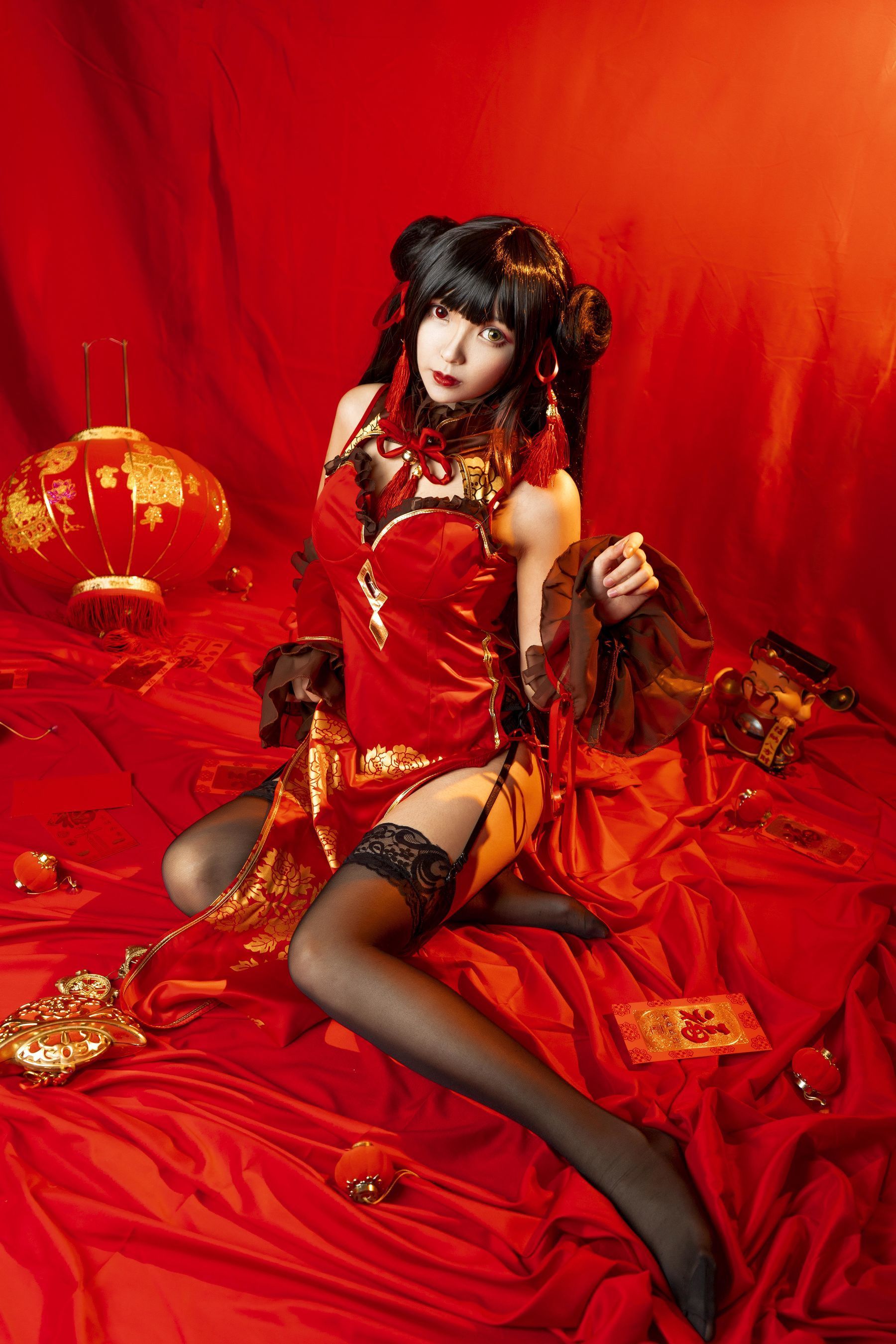 Coser小姐姐妍子坚不可摧 狂三新年-图6