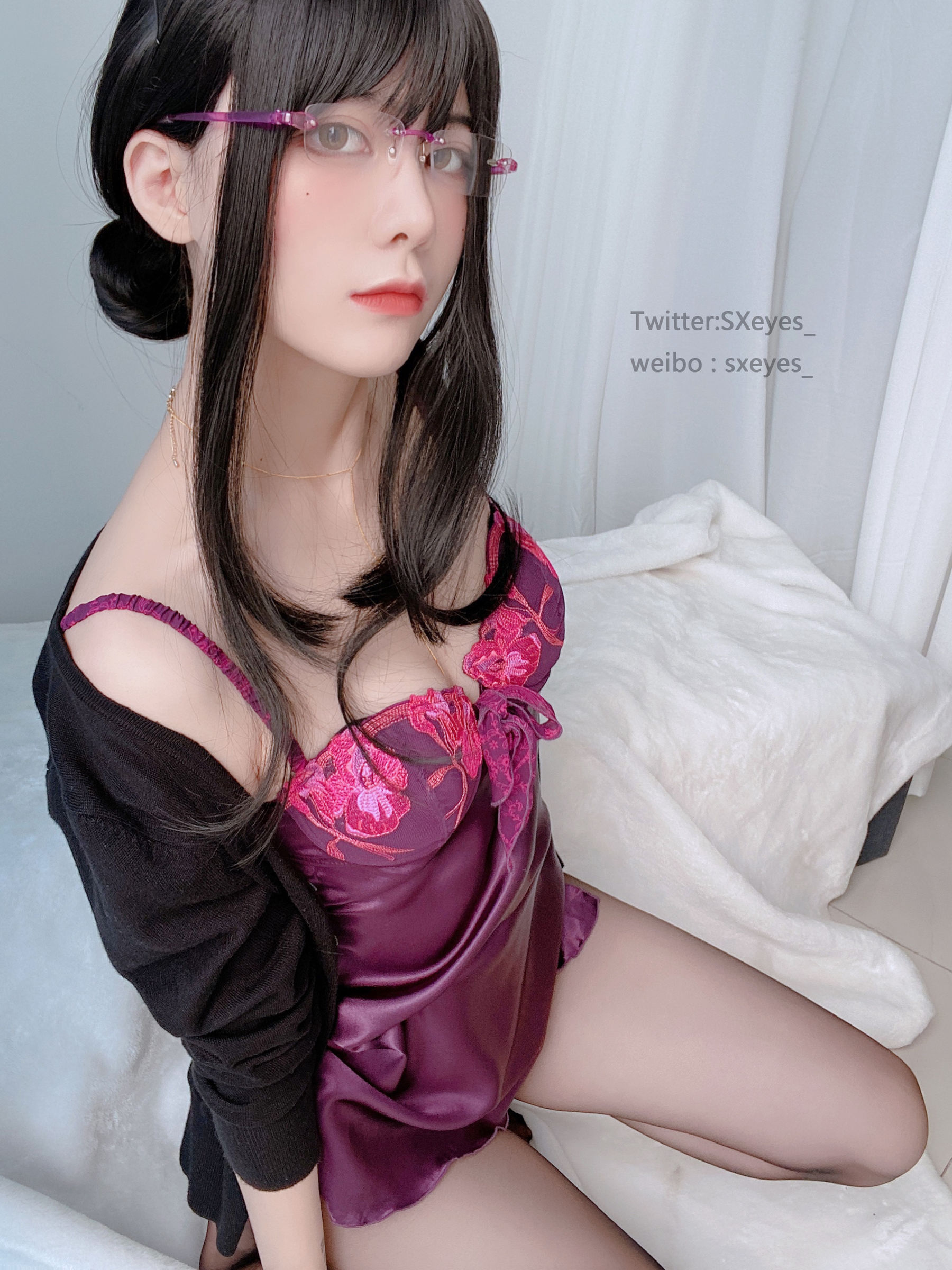 萌妹子眼酱大魔王w 开档人妻-图9