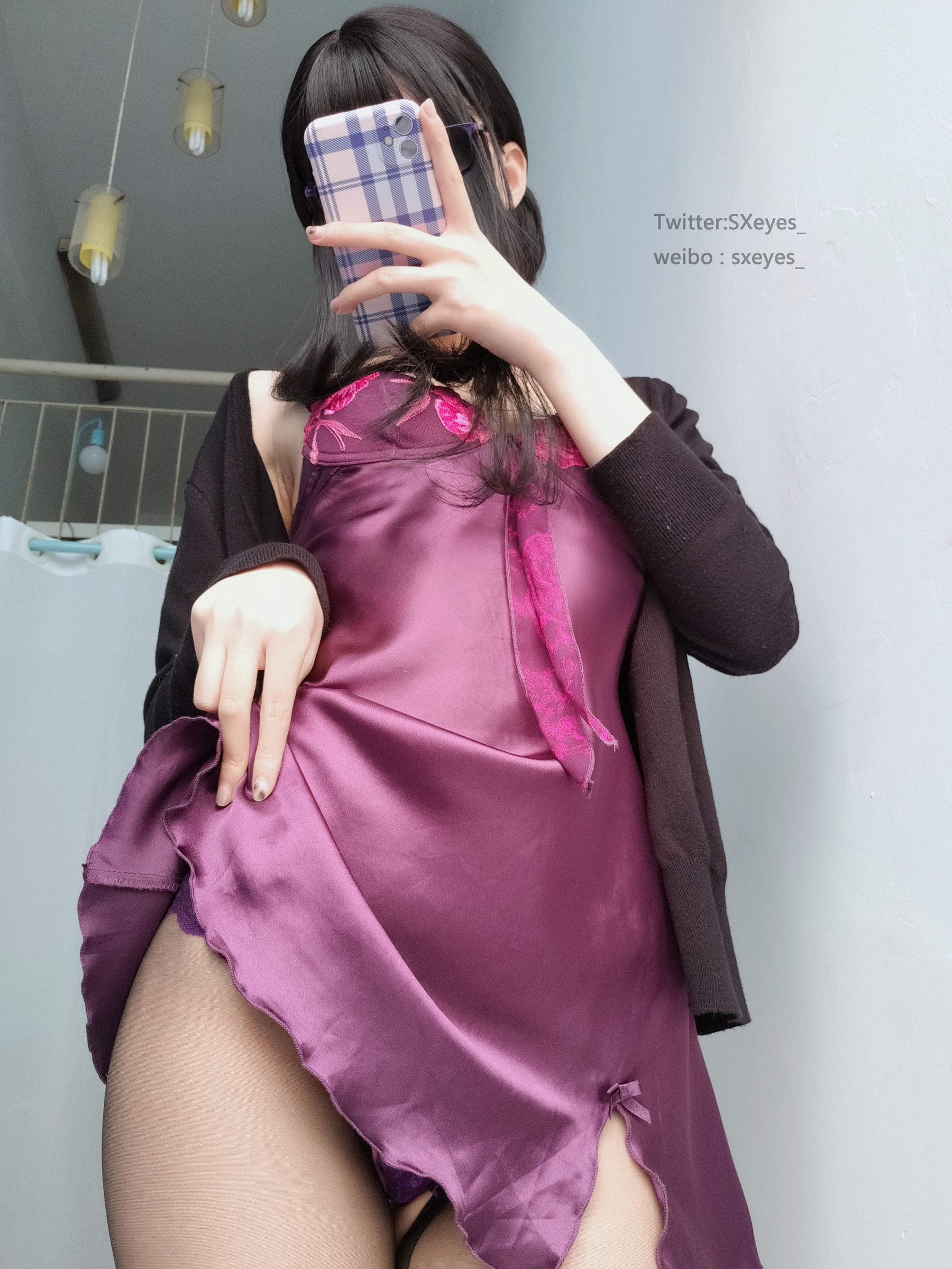 萌妹子眼酱大魔王w 开档人妻-图1