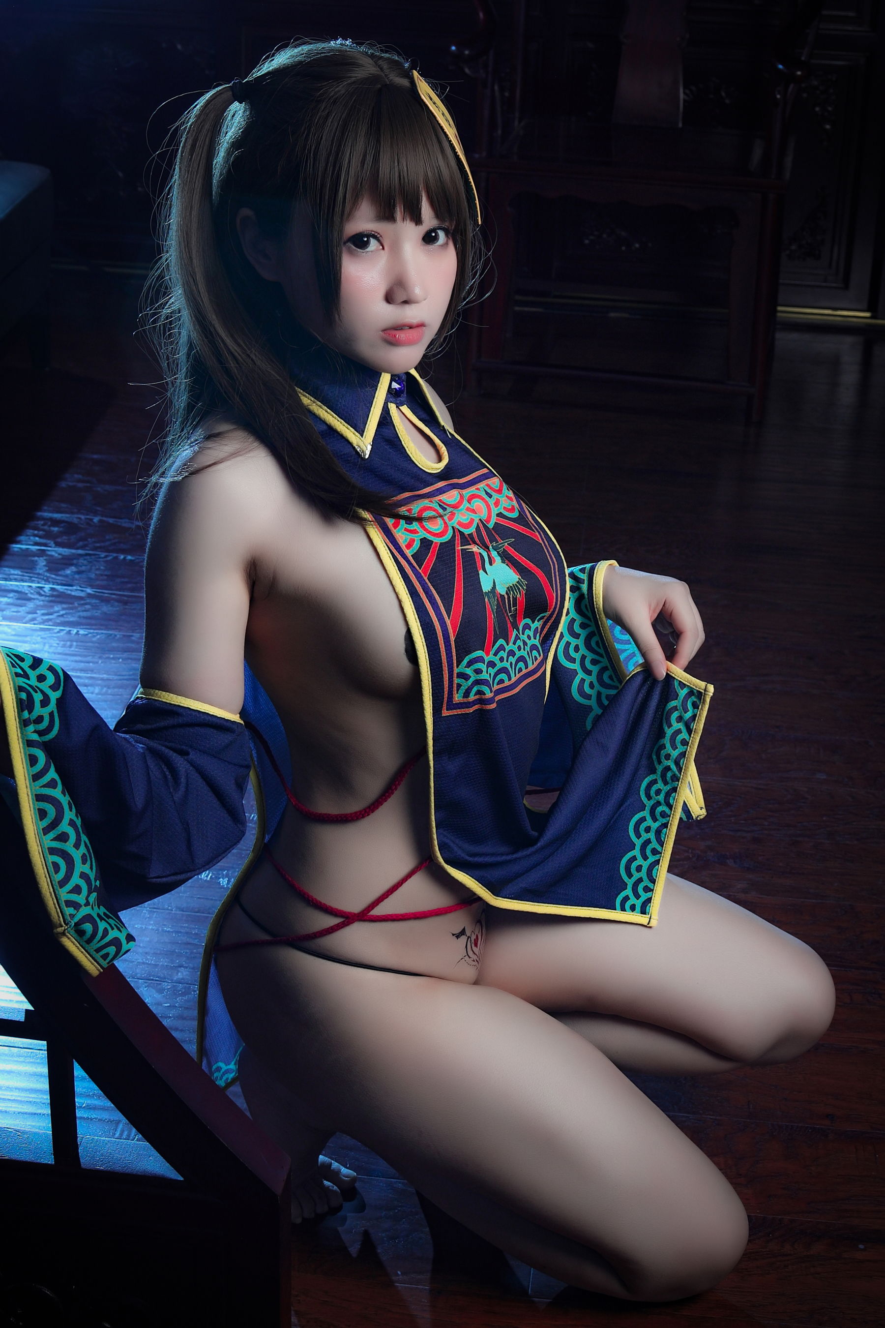 萌妹子Nyako喵子 旗袍本B-图87