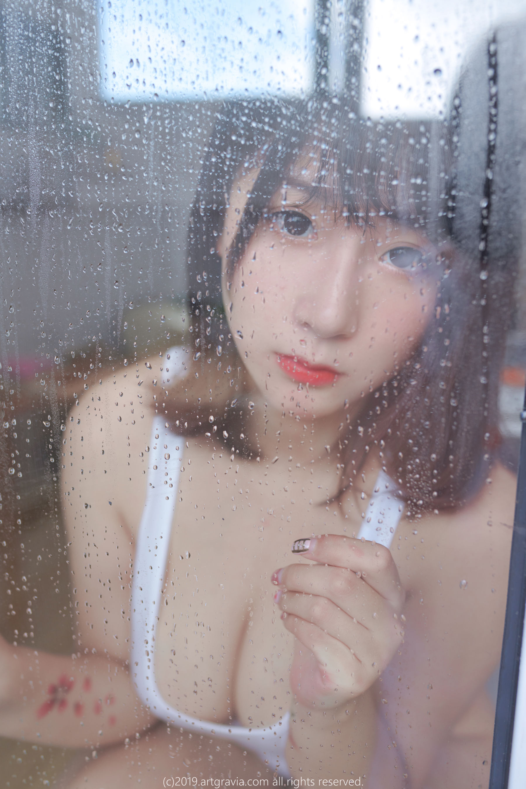 猫九酱Sakura 高叉连体衣&齐逼小短裙-图19