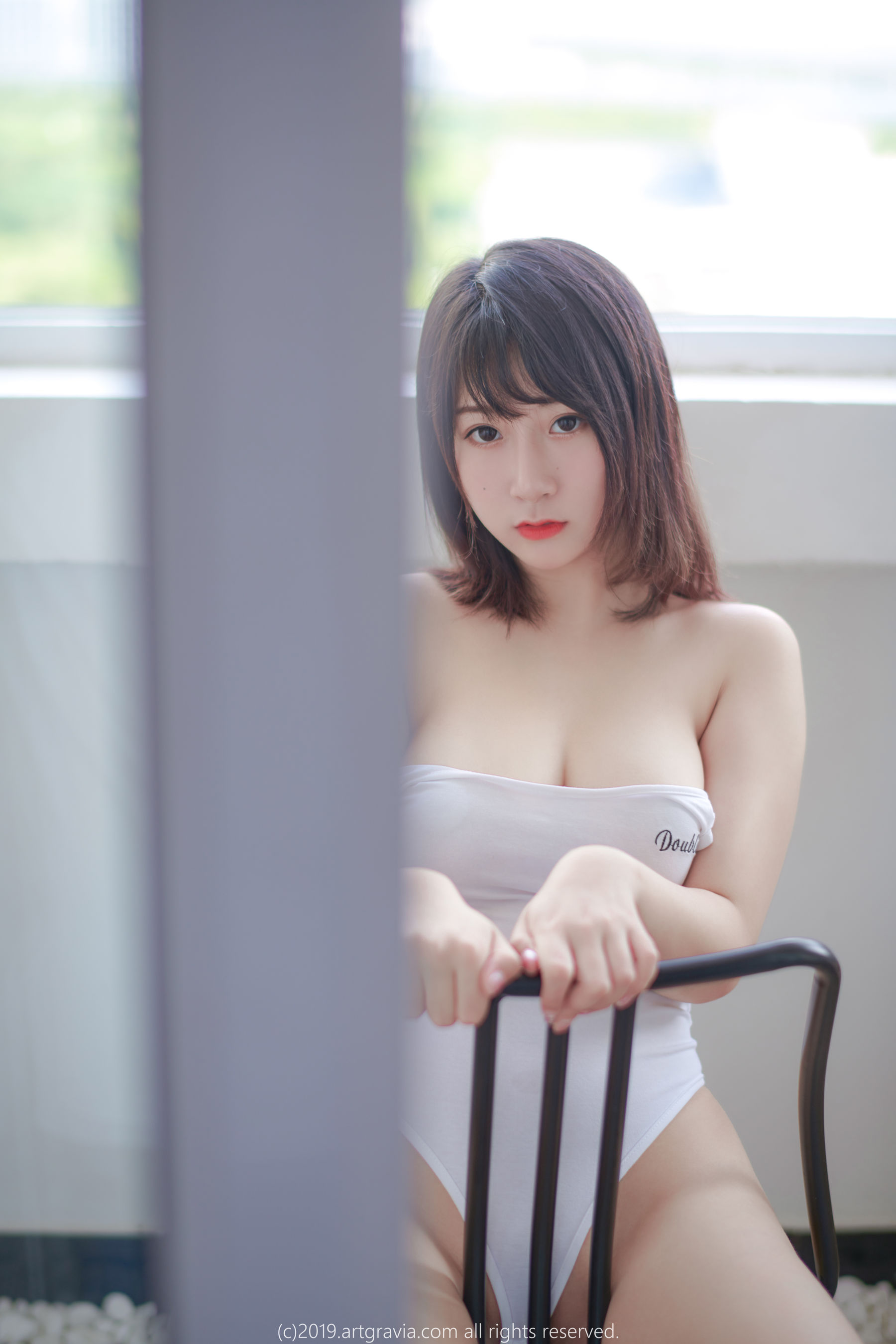 猫九酱Sakura 高叉连体衣&齐逼小短裙-图30