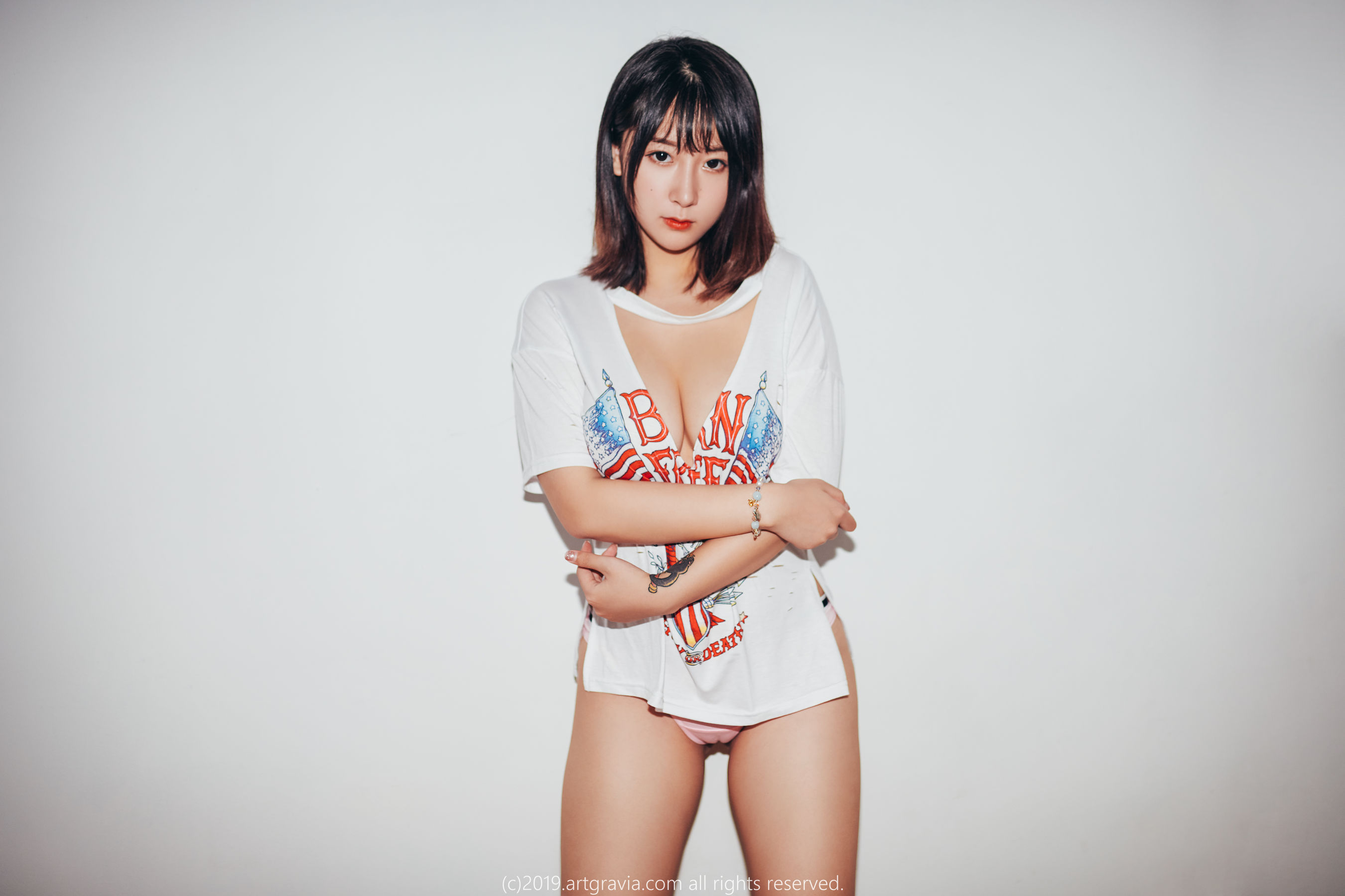 猫九酱Sakura 高叉连体衣&齐逼小短裙-图55