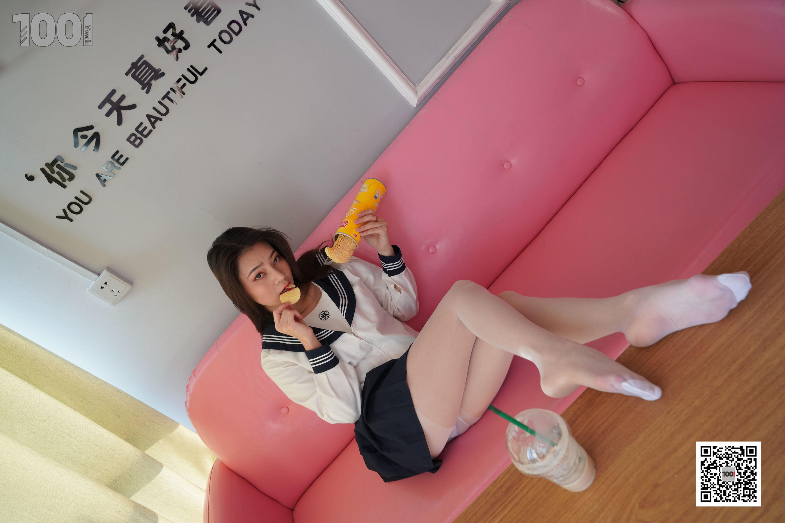 模特：真真《逃课的JK少女1》-图28