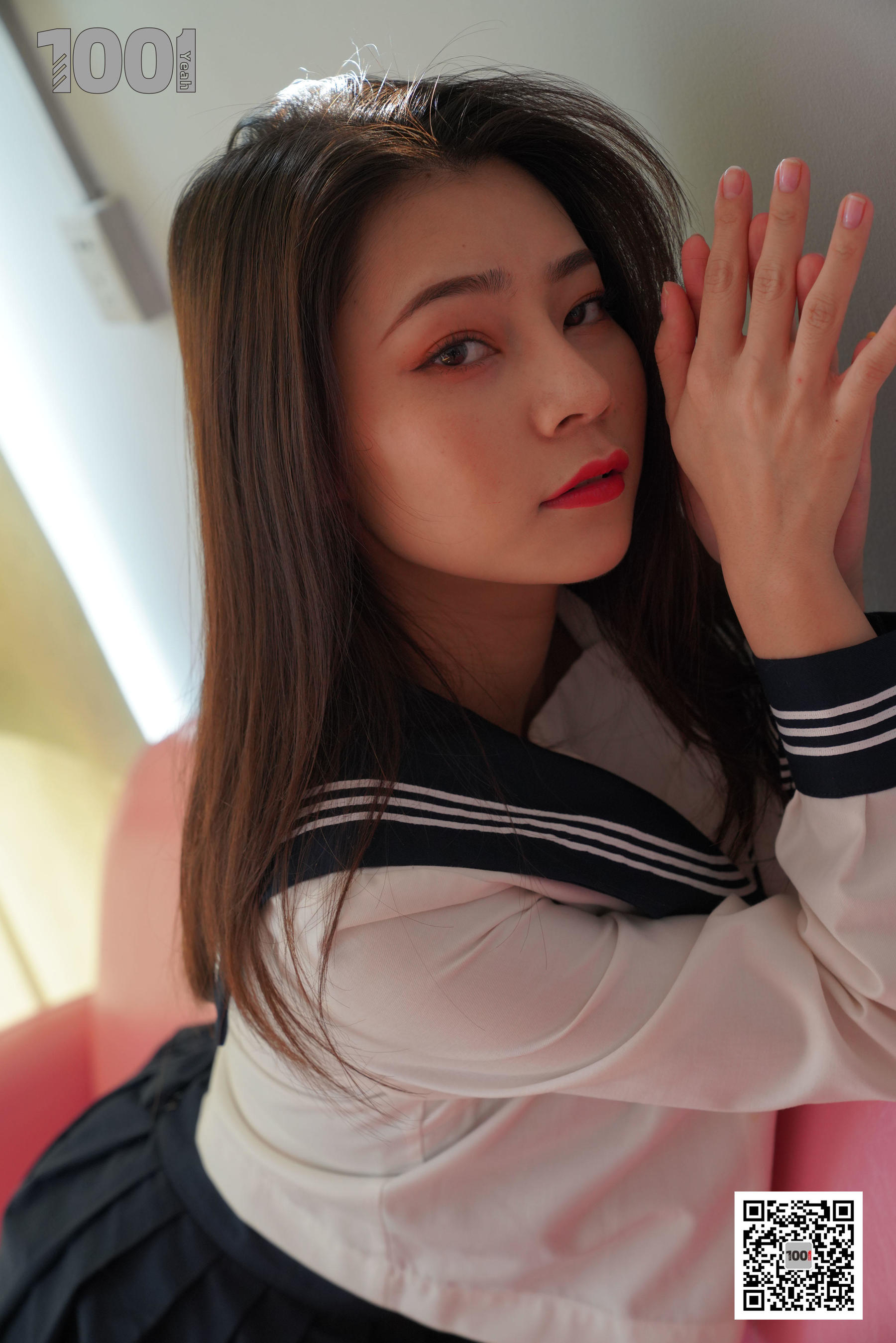 模特：真真《逃课的JK少女1》-图49