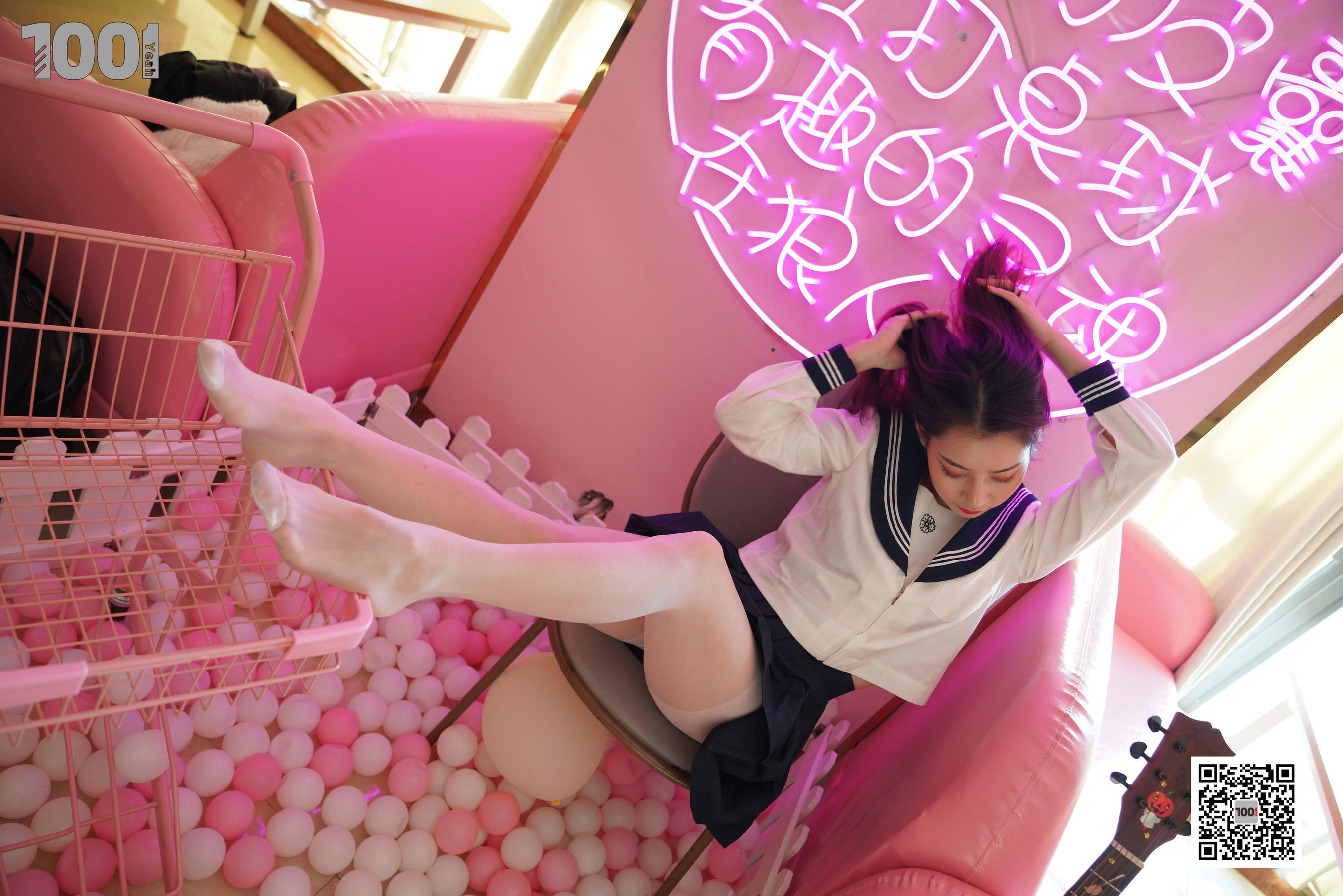 模特：真真《逃课的JK少女4》-图67