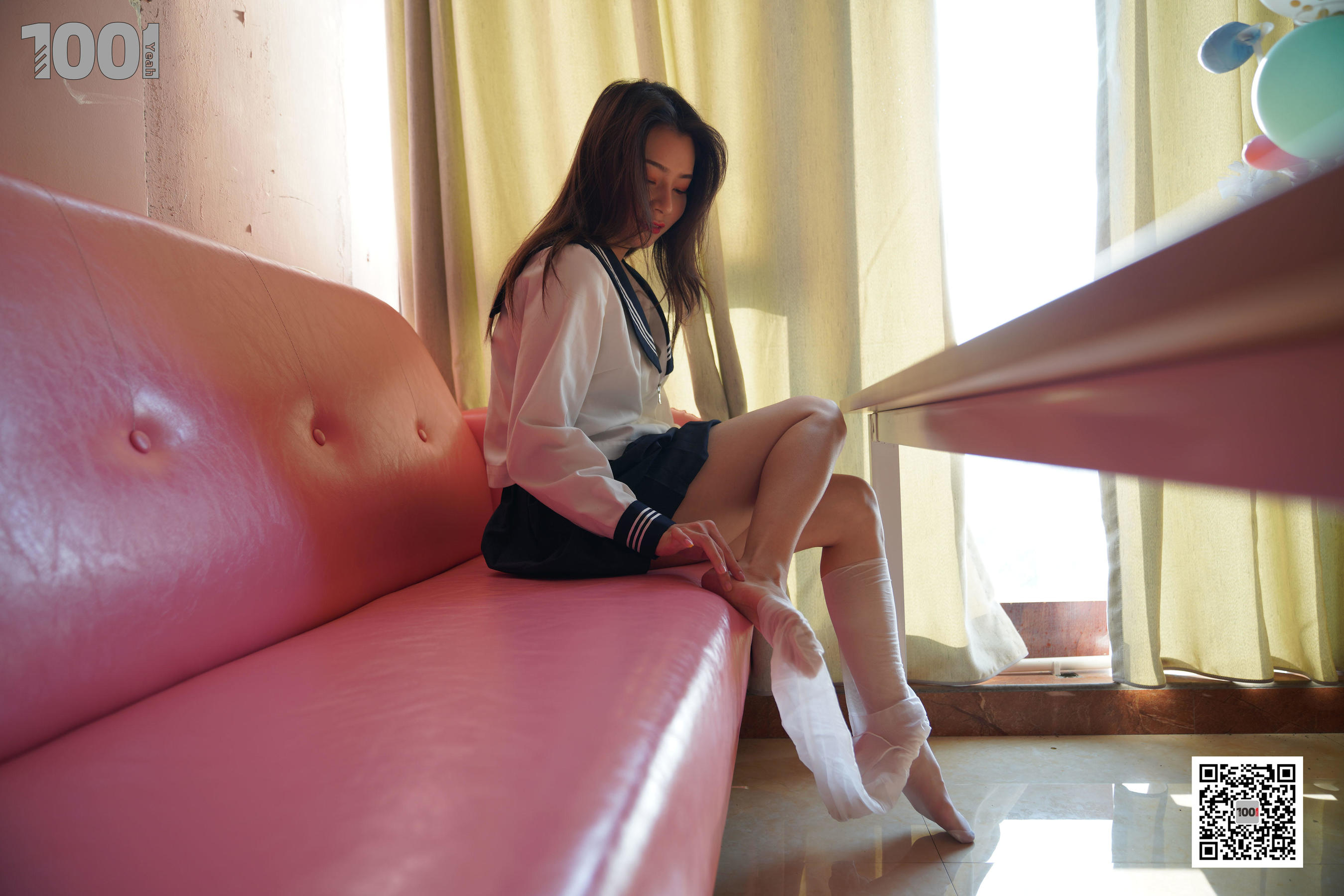 模特：真真《逃课的JK少女4》-图79