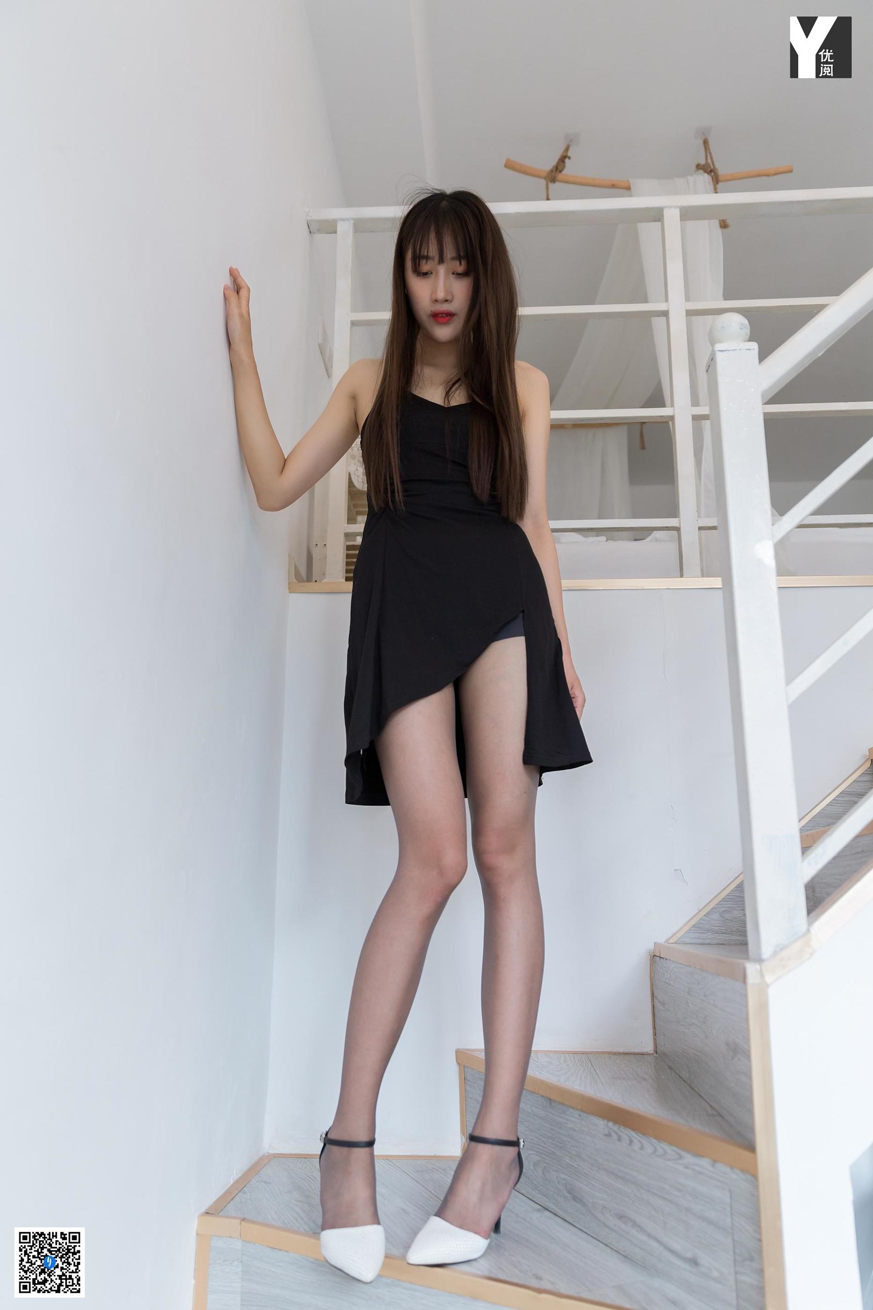 模特：夏夏《黑长发与大长腿》-图33