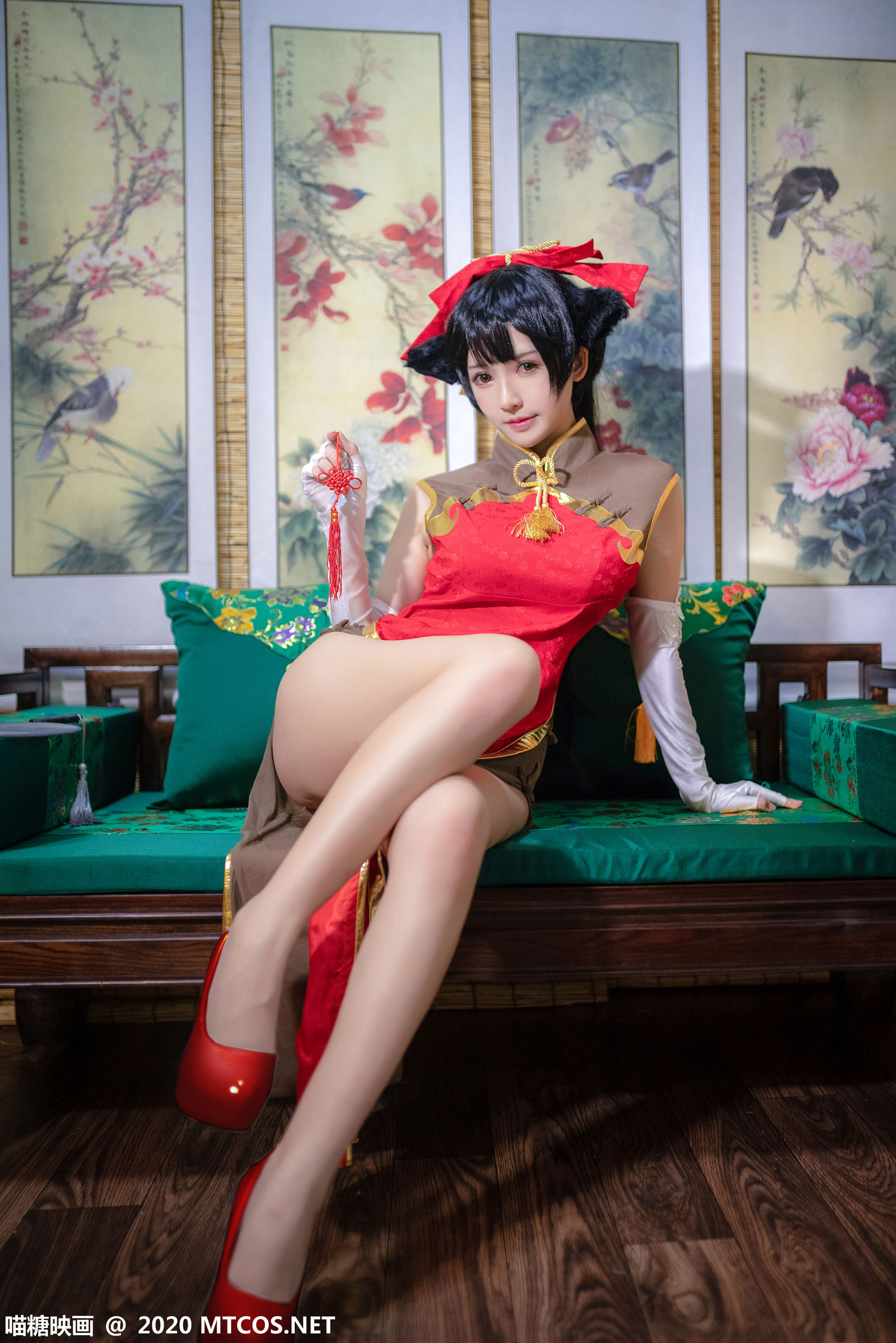 HML.015 高雄银红旗袍-图1