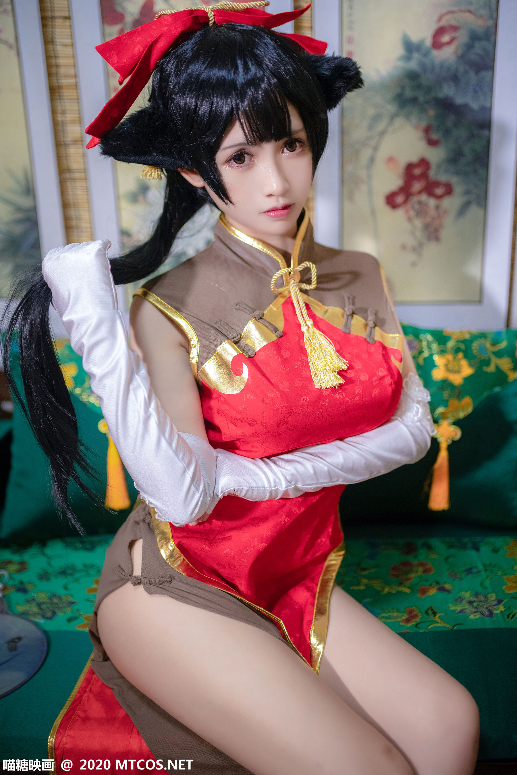 HML.015 高雄银红旗袍-图4