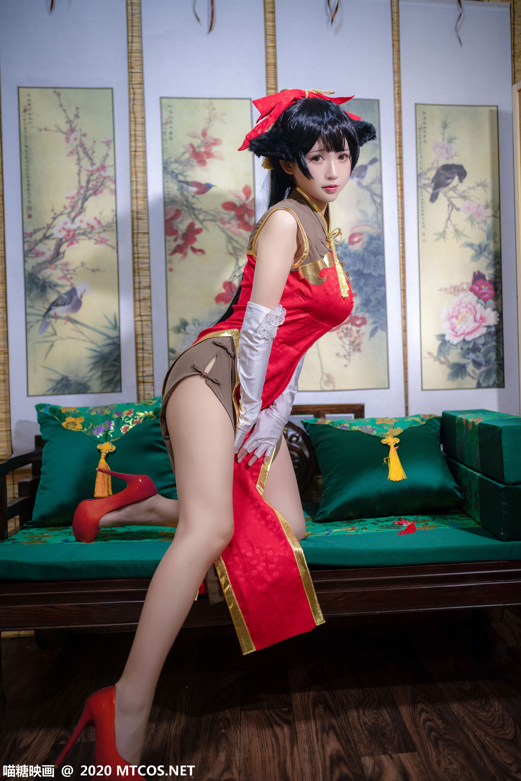 HML.015 高雄银红旗袍-图7