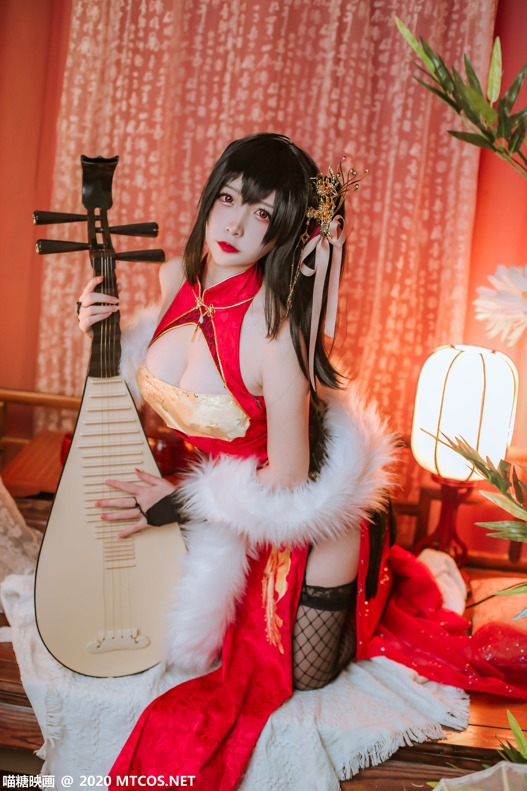 HML.018 碧蓝大凤旗袍-图15