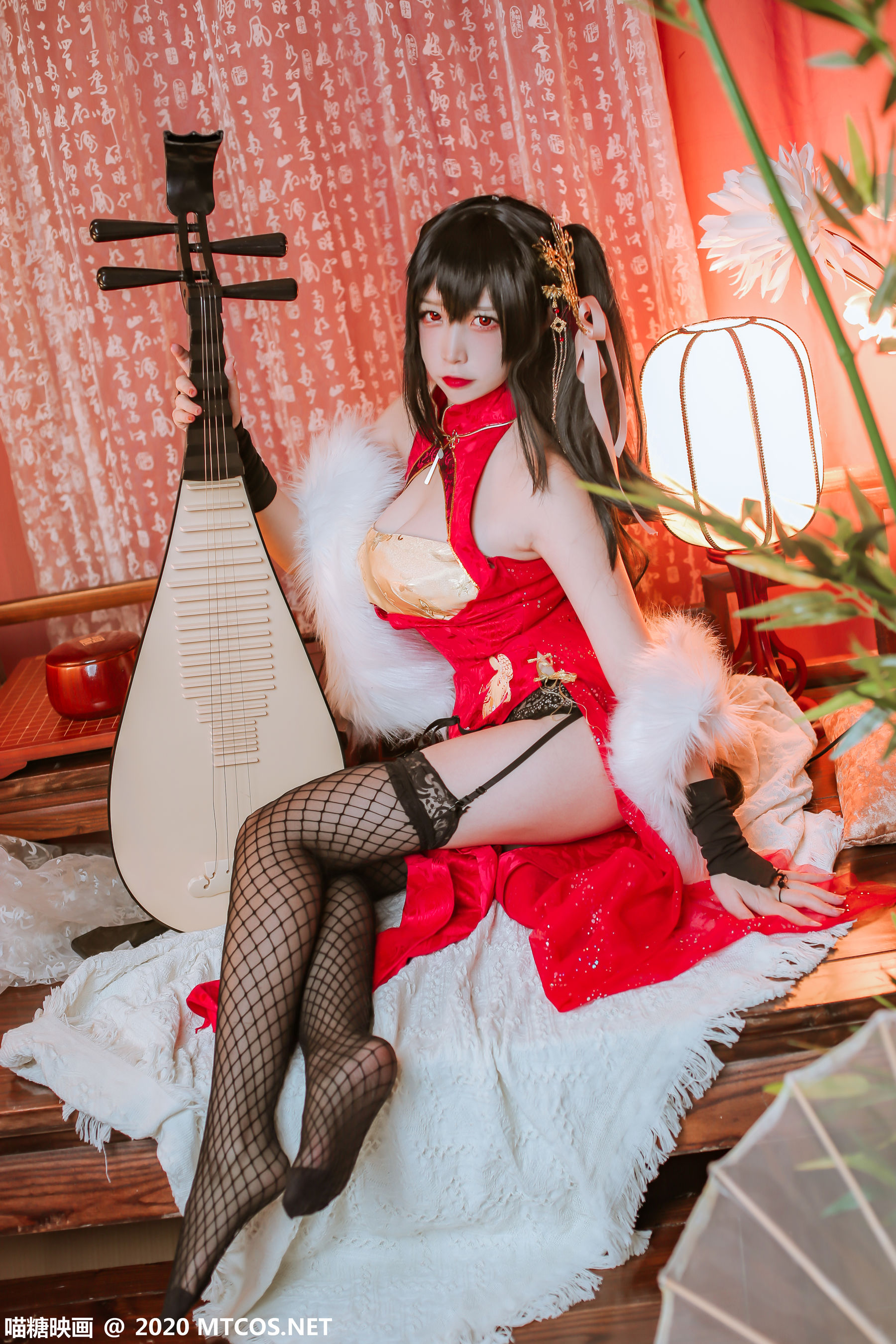 HML.018 碧蓝大凤旗袍-图22