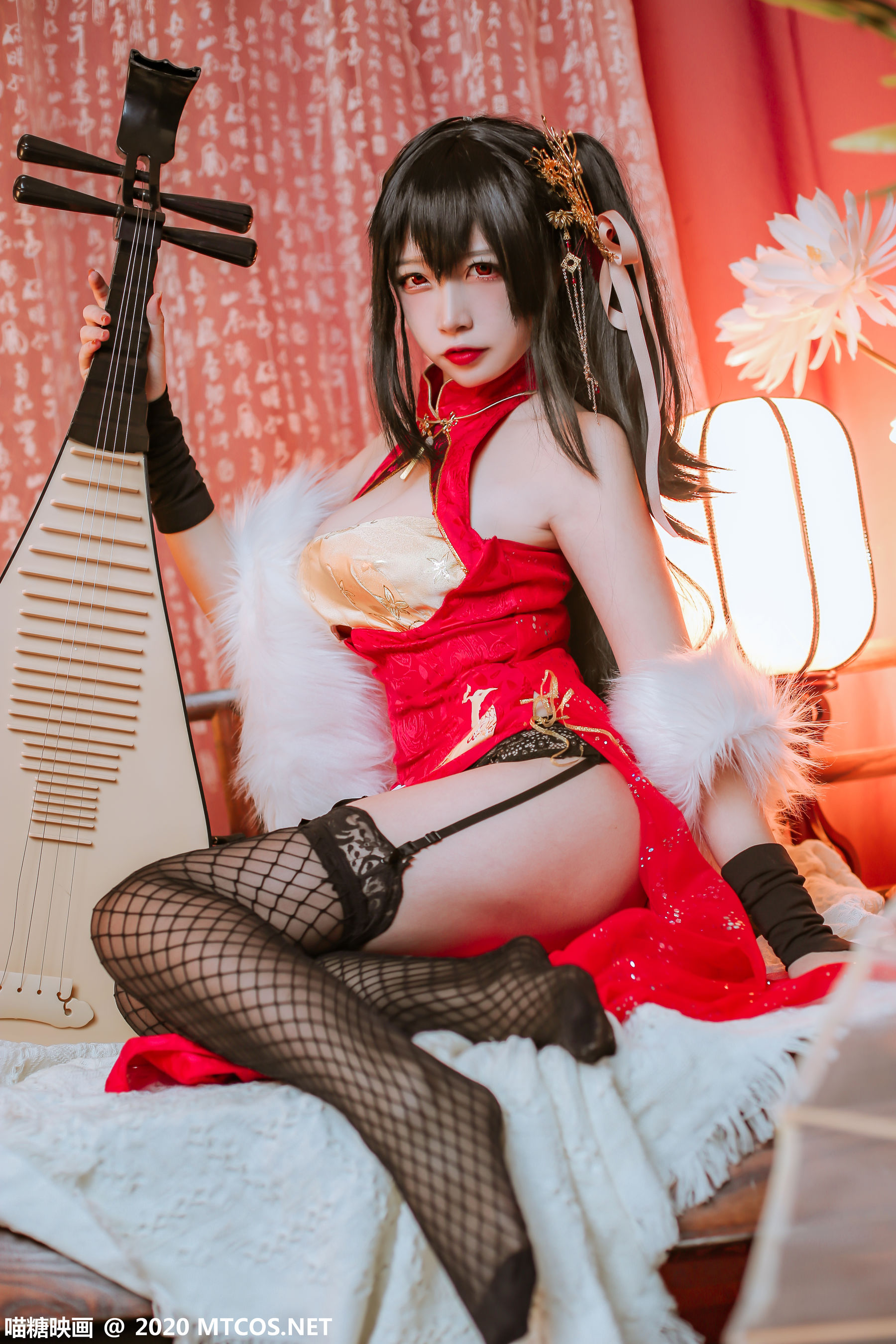 HML.018 碧蓝大凤旗袍-图24