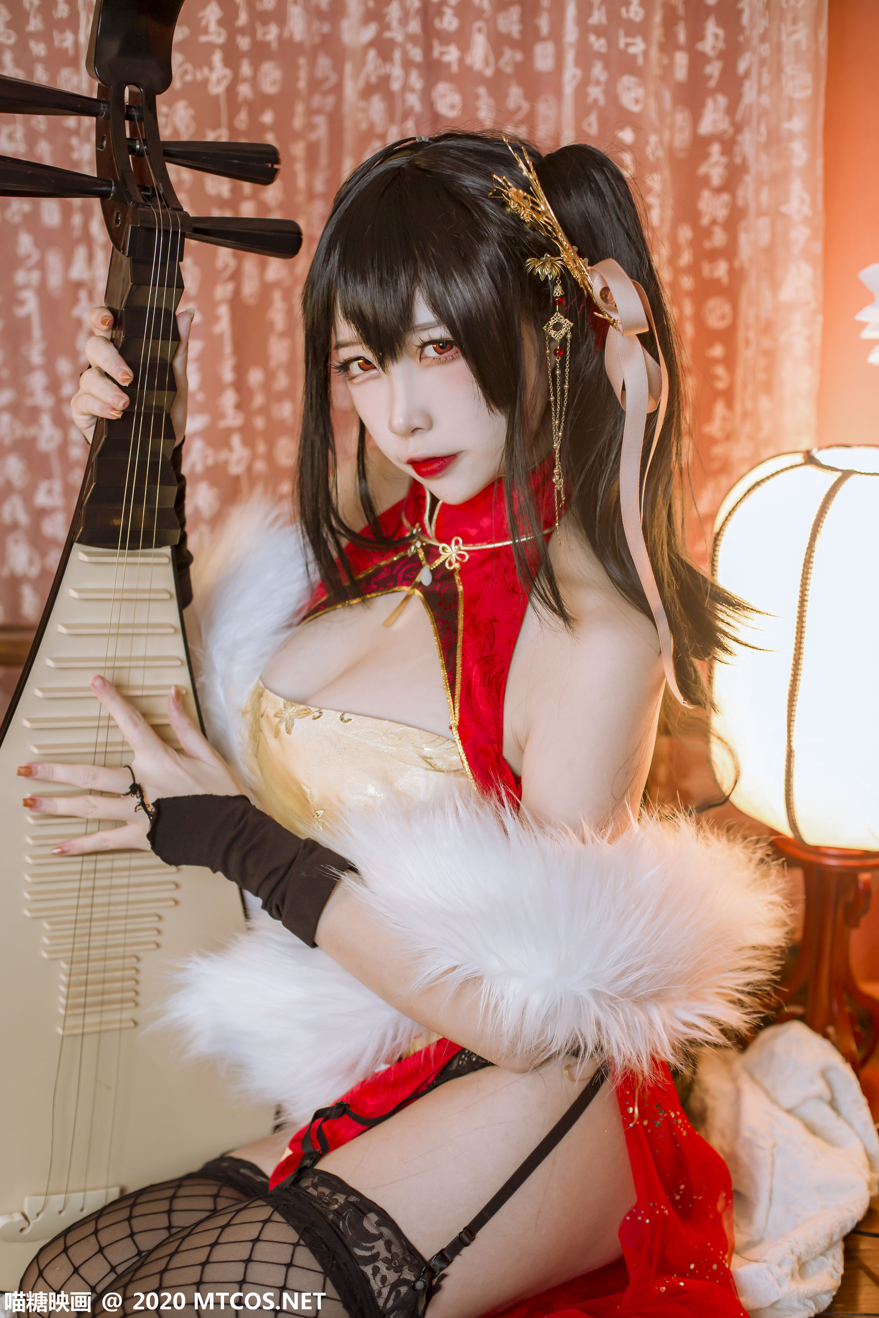 HML.018 碧蓝大凤旗袍-图26