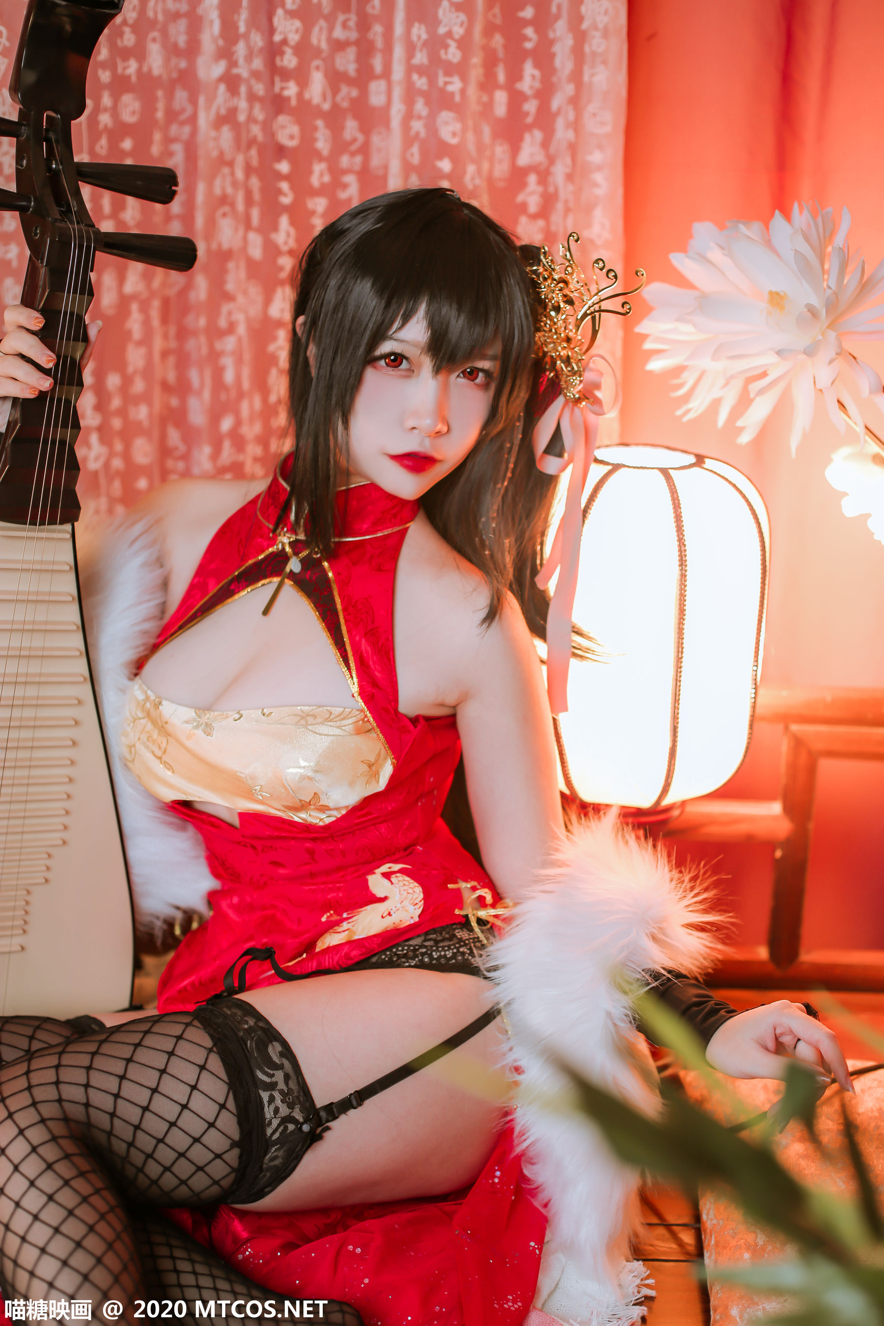 HML.018 碧蓝大凤旗袍-图28