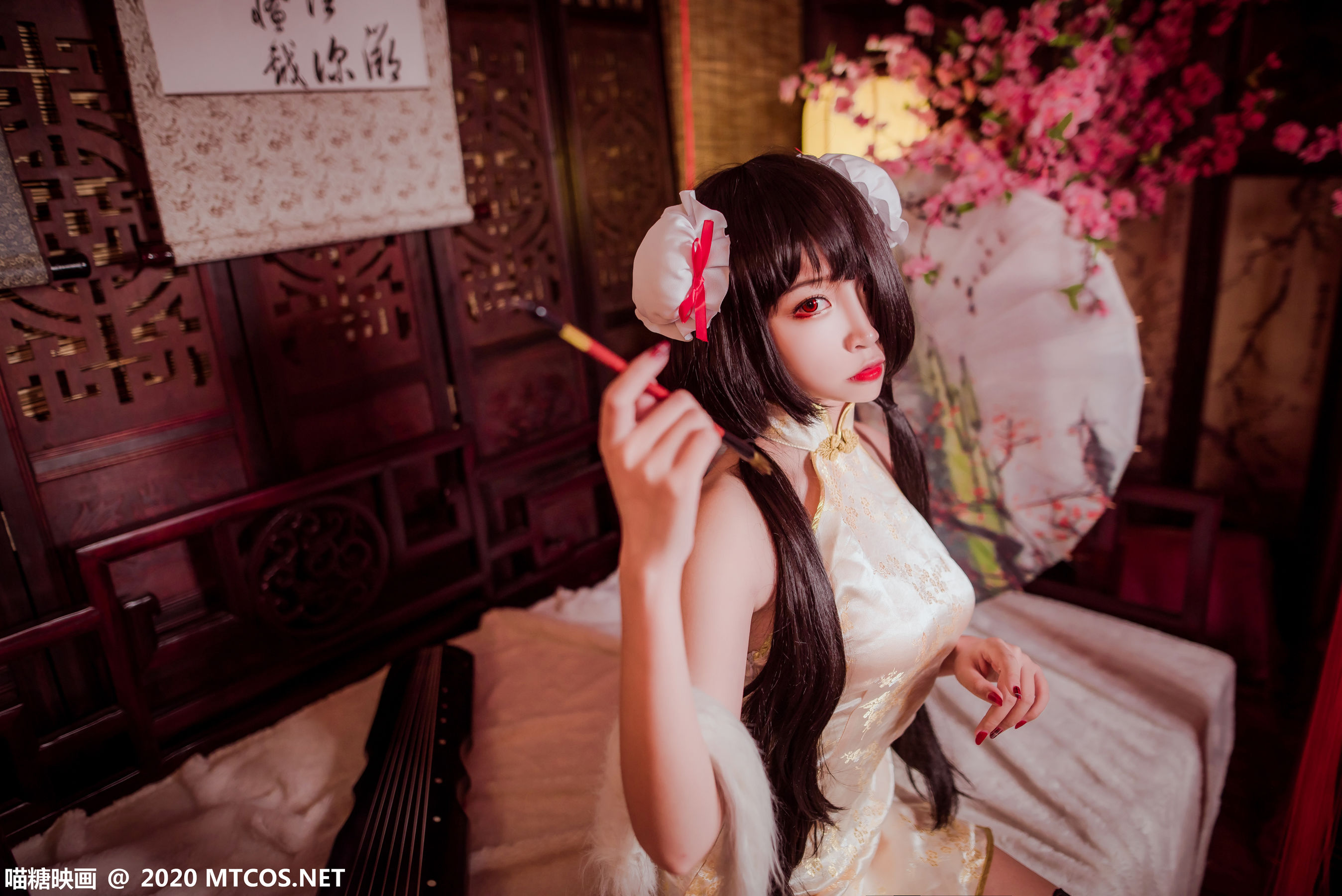 HML.019 狂三黑丝旗袍-图9