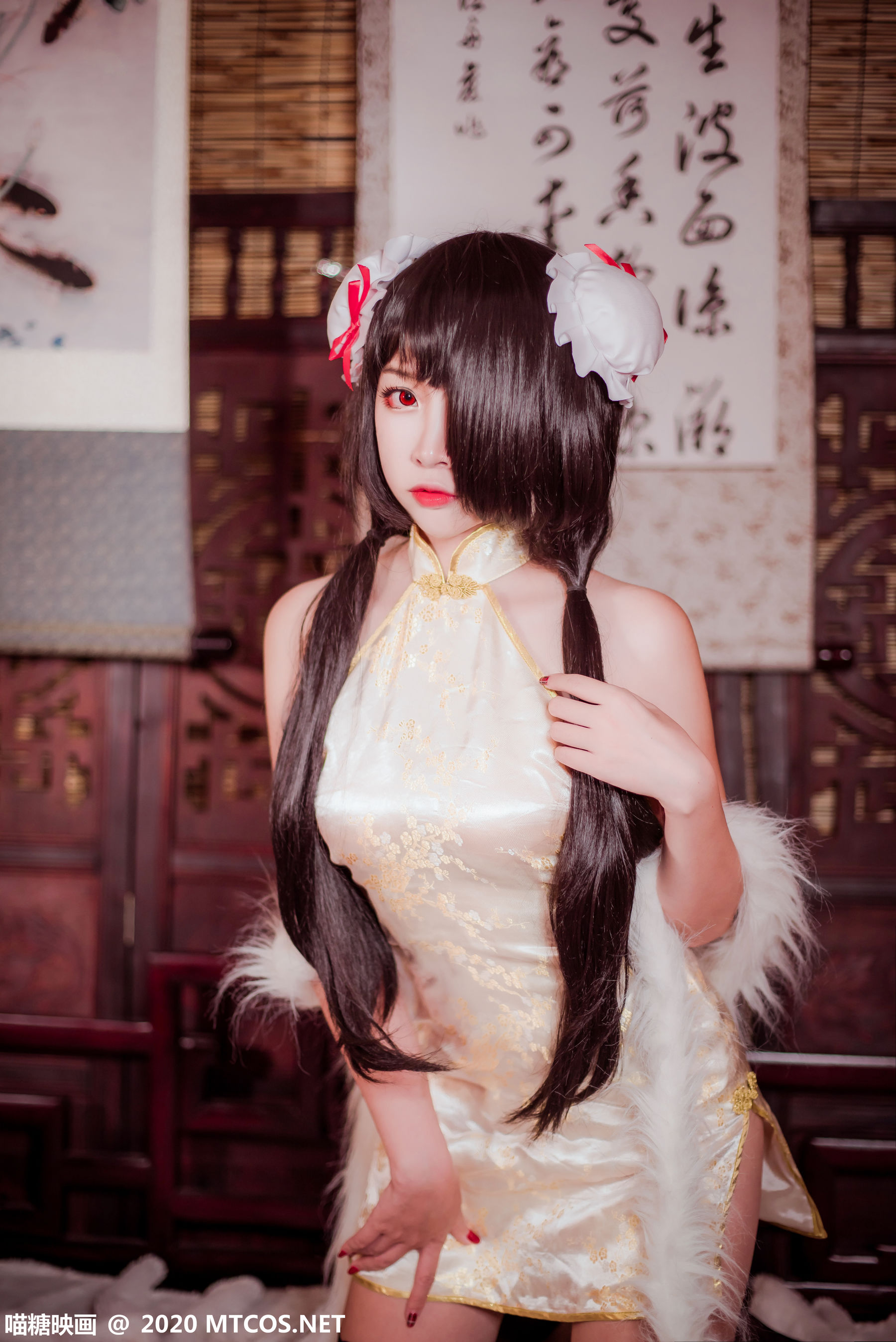 HML.019 狂三黑丝旗袍-图15