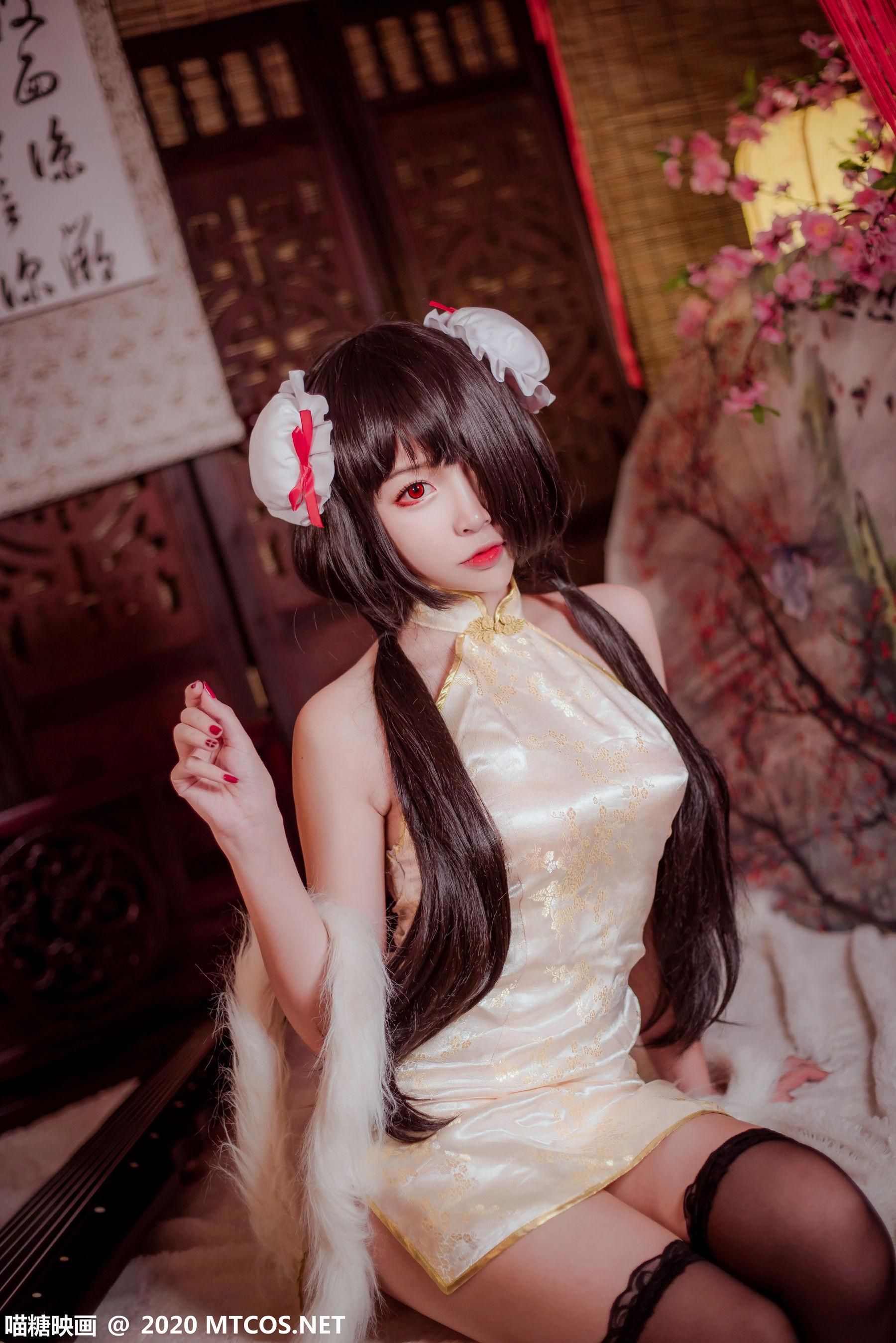 HML.019 狂三黑丝旗袍-图5