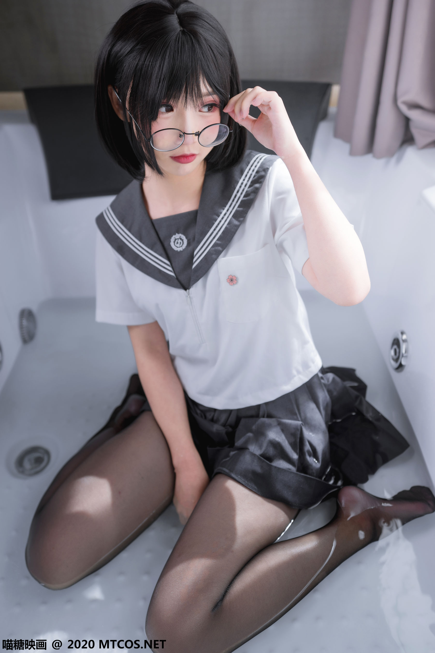 JKL.017 黑丝JK制服-图11